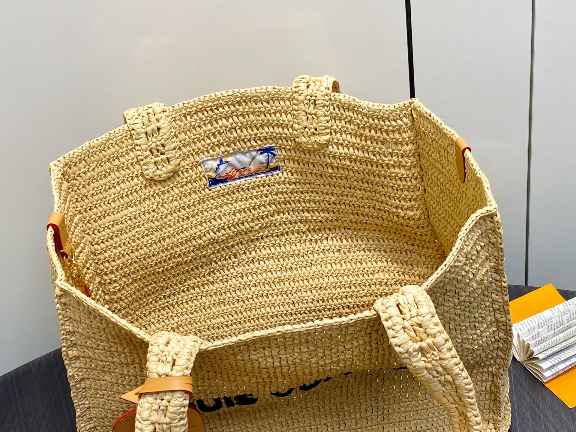 Louis Vuitton Shopper Tote Bag - Raffia, Medium, Summer Collection 9 i1748103940749 6217 0 7