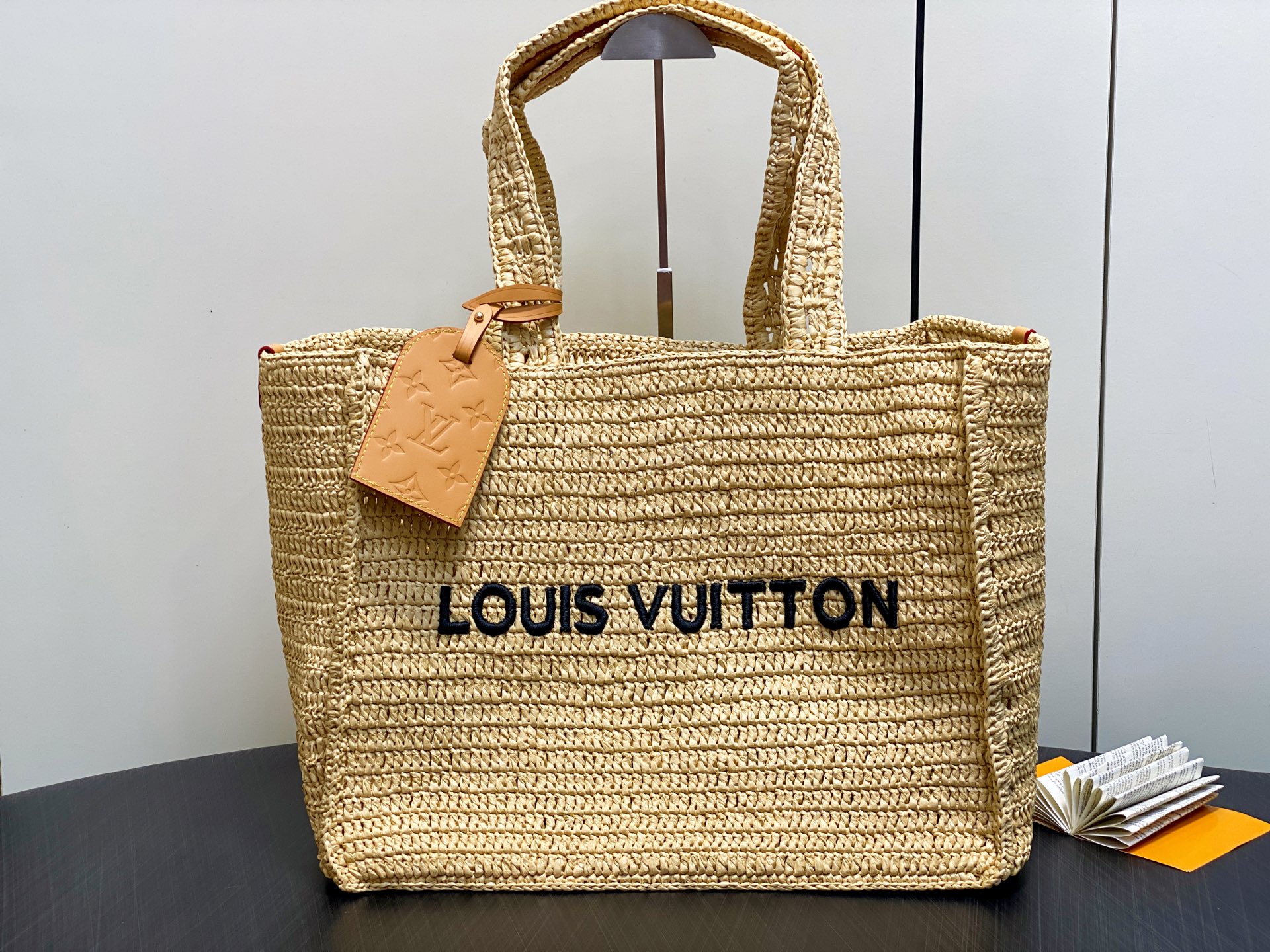Louis Vuitton Shopper Tote Bag - Raffia, Medium, Summer Collection 2 i1748103943047 548 0 0
