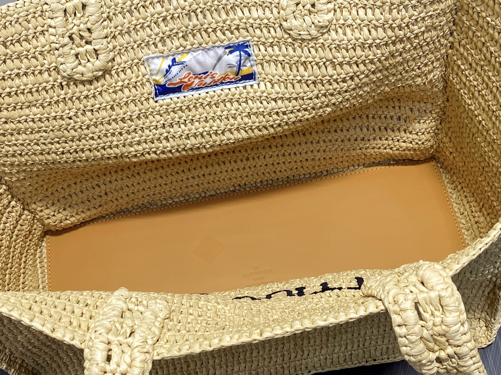 Louis Vuitton Shopper Tote Bag - Raffia, Medium, Summer Collection 10 i1748103949536 5016 0 9