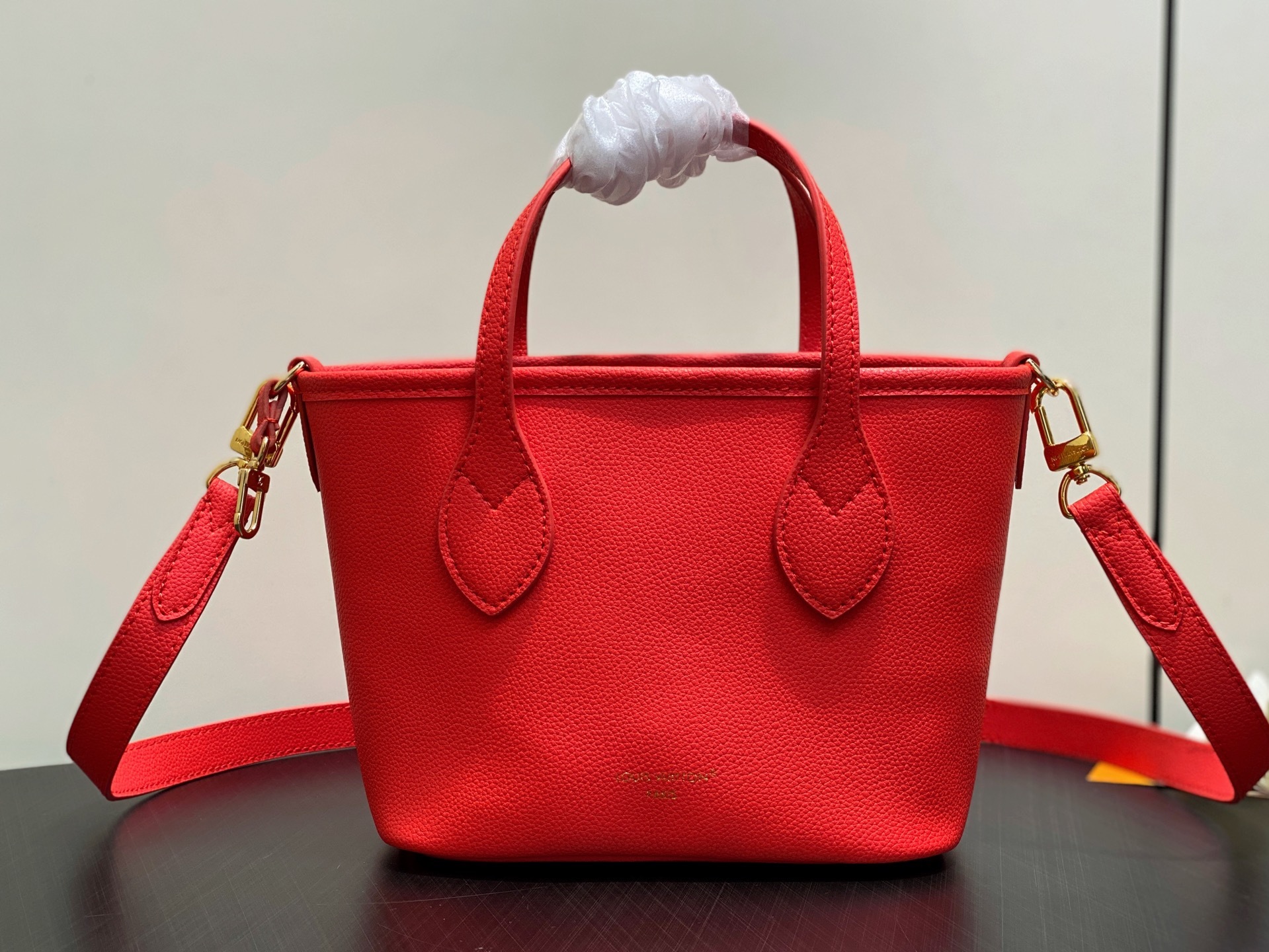 【顶级原单】M14997樱桃红 丹宁牛仔樱桃双面购物袋 本款Neverfull linside Out
