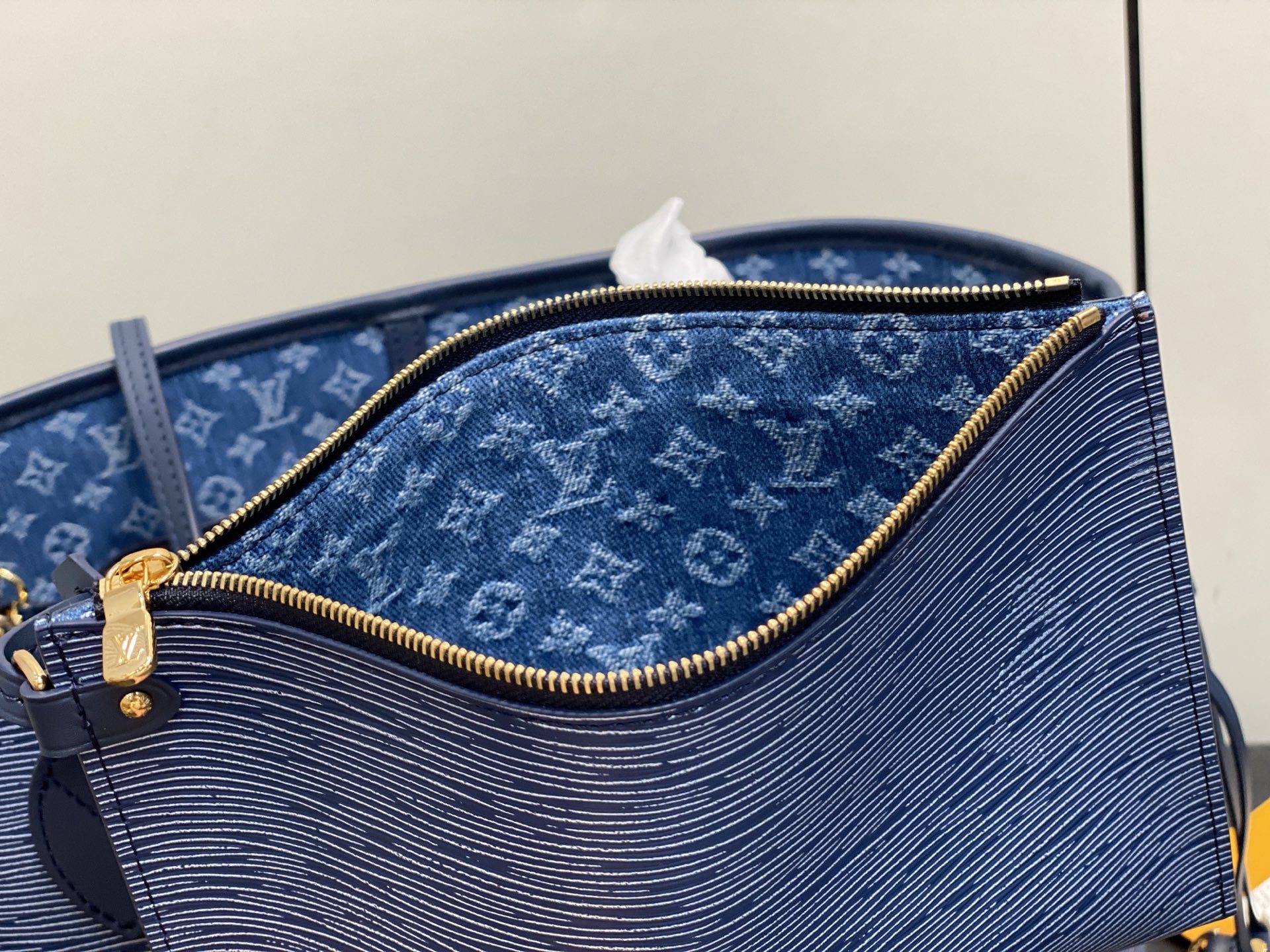 【顶级原单】M14856蓝白色 水波纹购物袋 NEW Neverfull MM 手袋 M11930 Ne