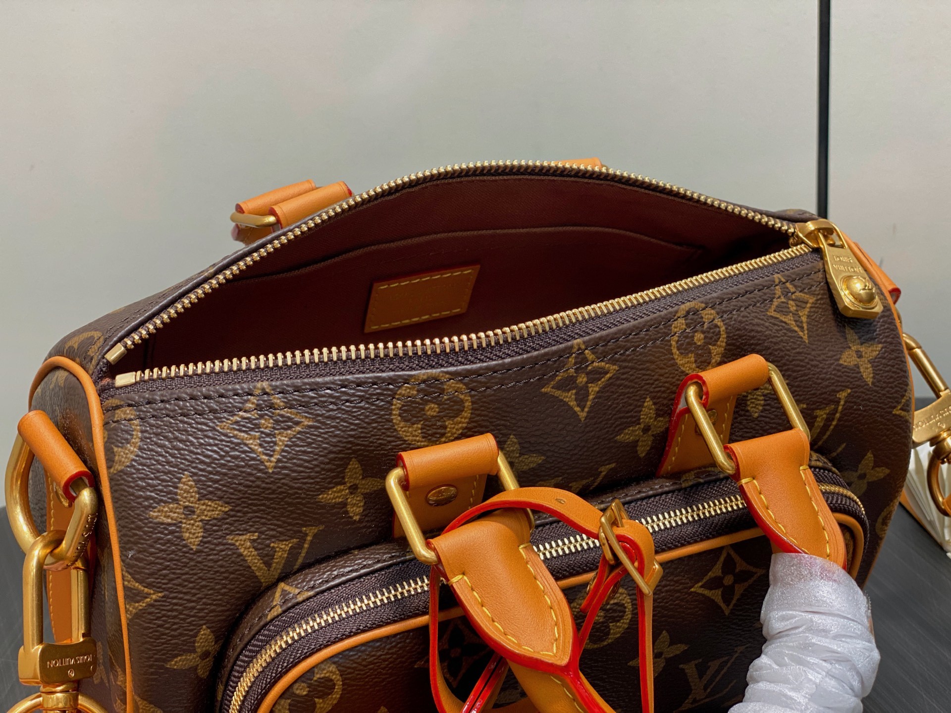 【顶级原单】M14981老花 复古男包枕头包 KEEPALL 25 CARGO 手袋 本款 Keepal