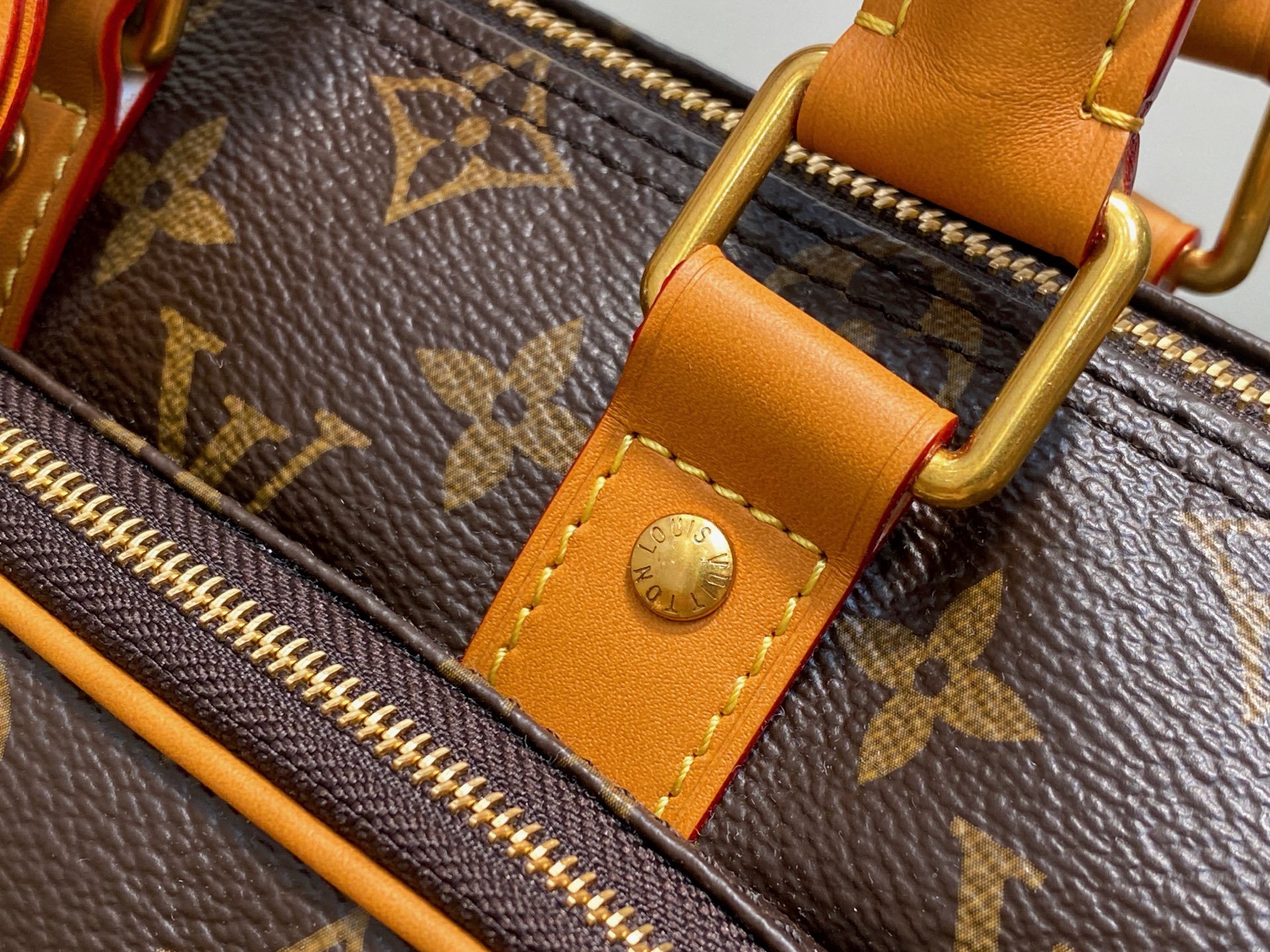 【顶级原单】M14981老花 复古男包枕头包 KEEPALL 25 CARGO 手袋 本款 Keepal