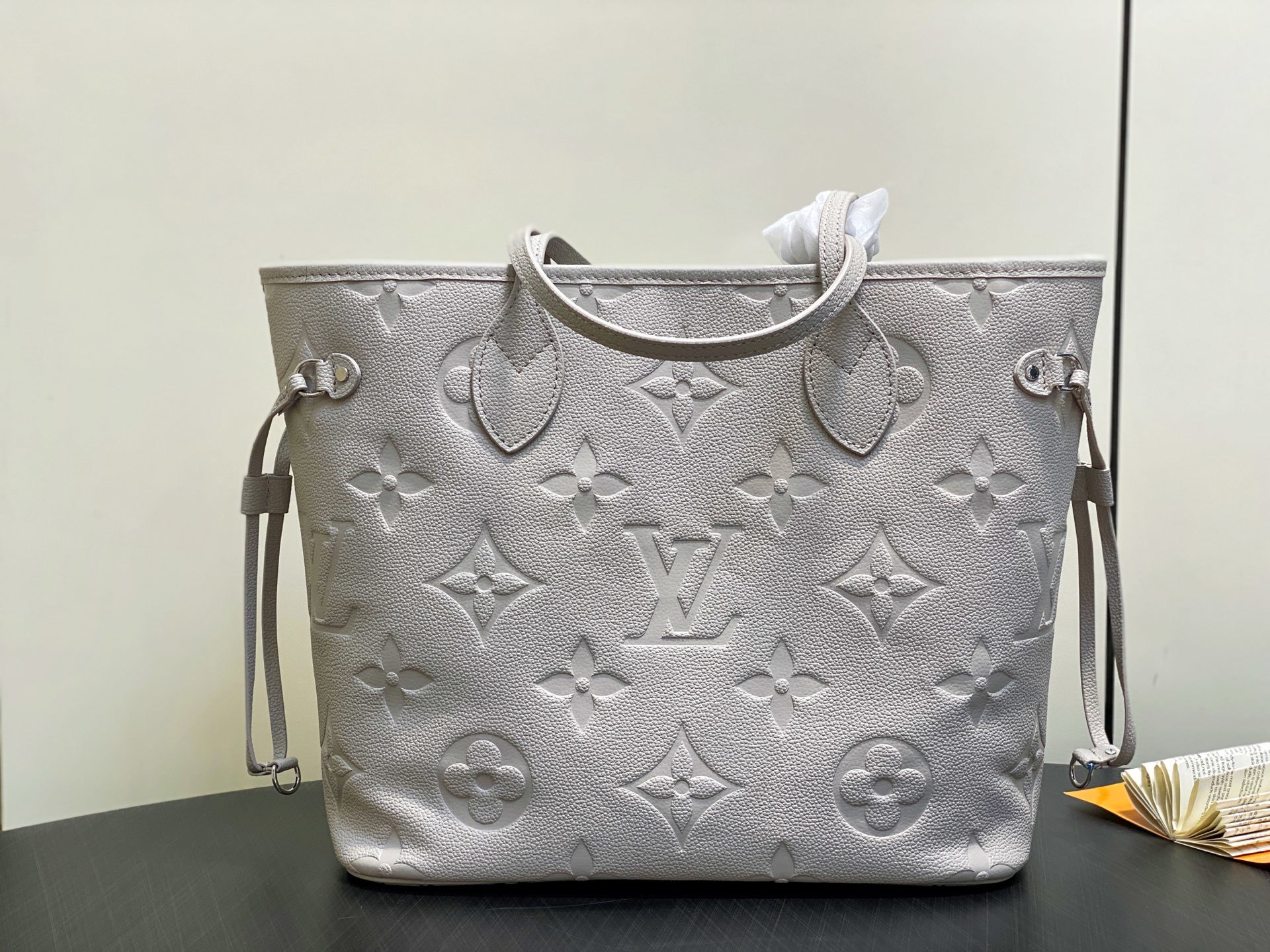 【顶级原单】M45685 M13758香芋紫 全皮压花购物袋系列 Neverfull 中号手袋 本款 N