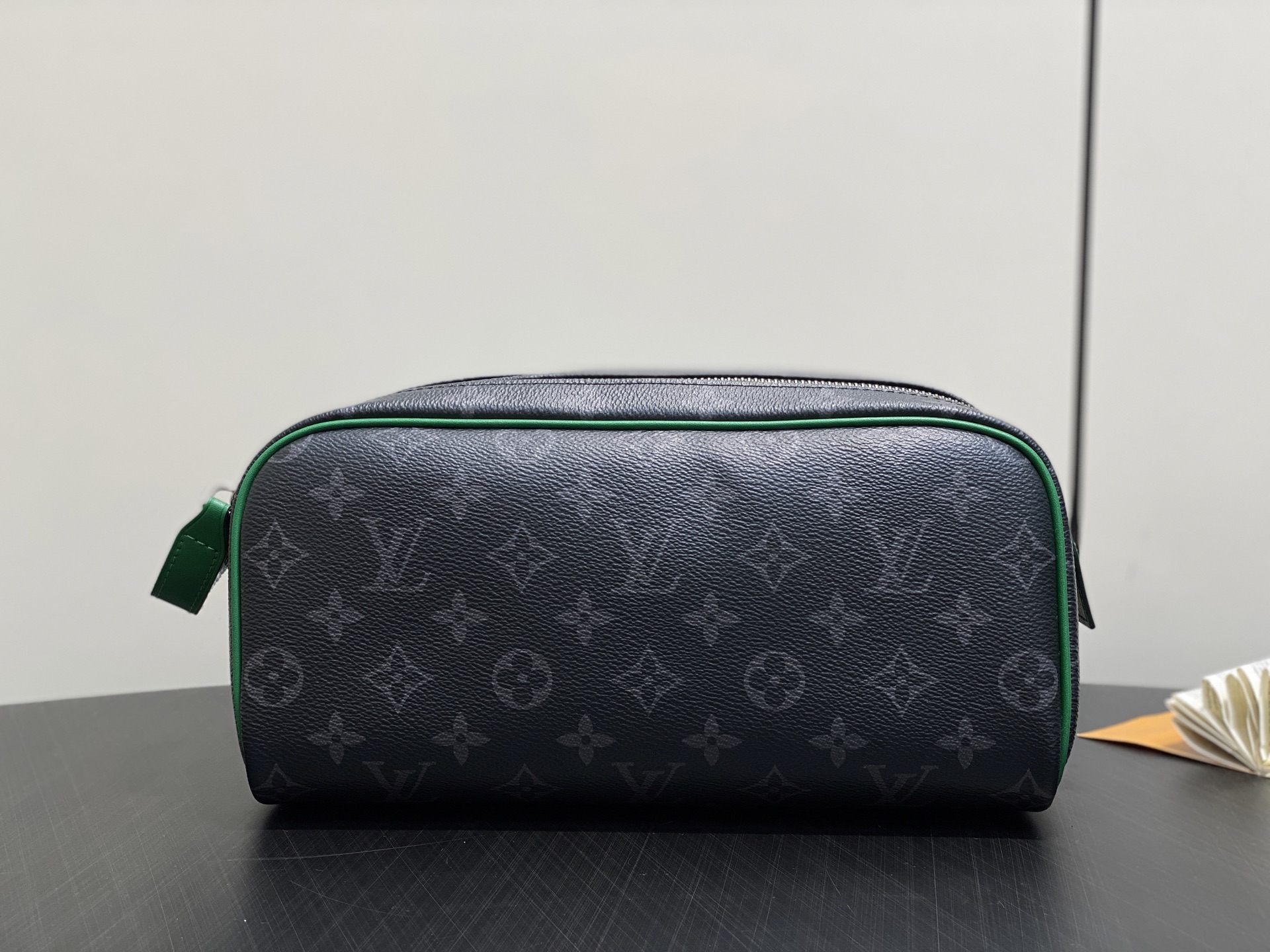 【顶级原单】M15246黑花绿色 洗漱包系列 DOPP KIT 盥洗袋 本款 Dopp Kit 盥洗袋取