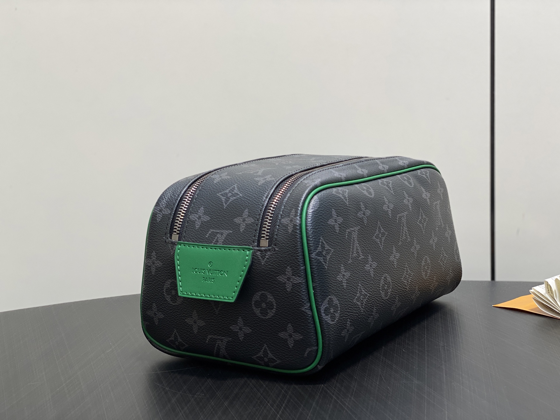 【顶级原单】M15246黑花绿色 洗漱包系列 DOPP KIT 盥洗袋 本款 Dopp Kit 盥洗袋取