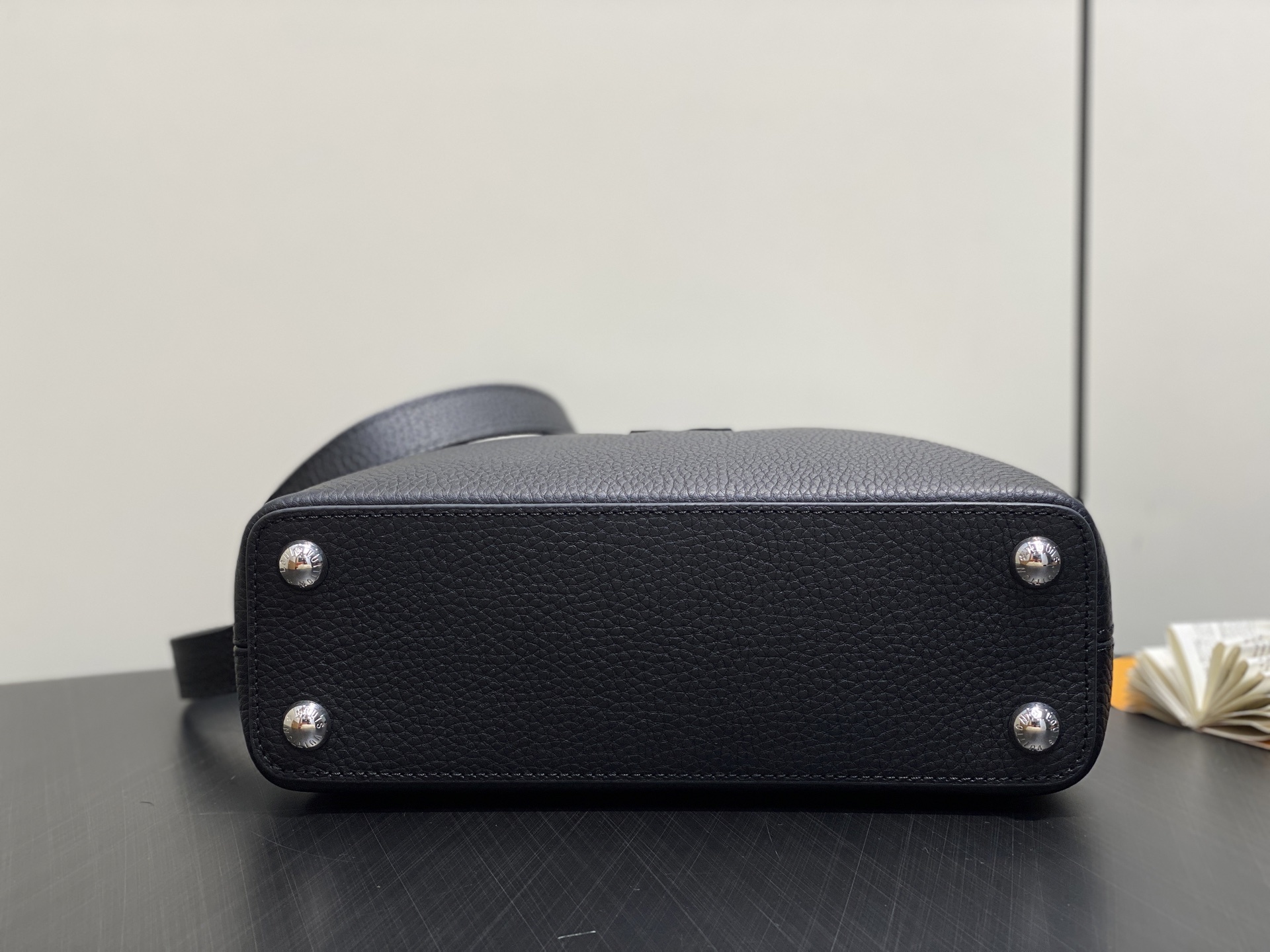 【顶级原单】N85513黑色蛇皮 全皮cap那英款系列 CAPUCINES BB 手袋 Capucine