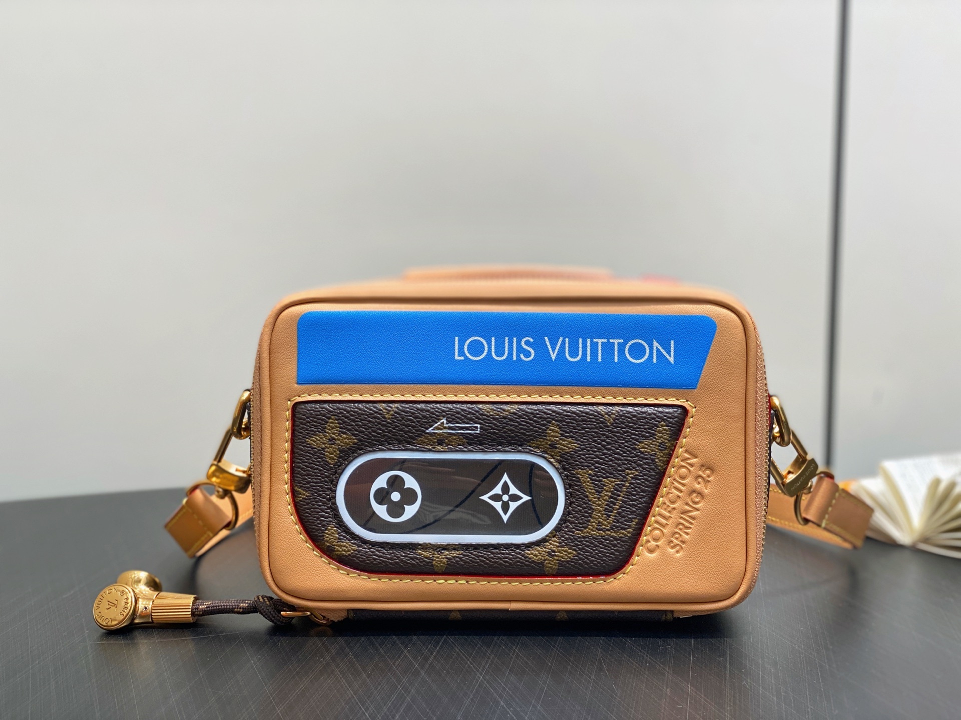 【顶级原单】M14062老花黄皮 复古录音机包 BALADEUR WEARABLE WALLET 手袋