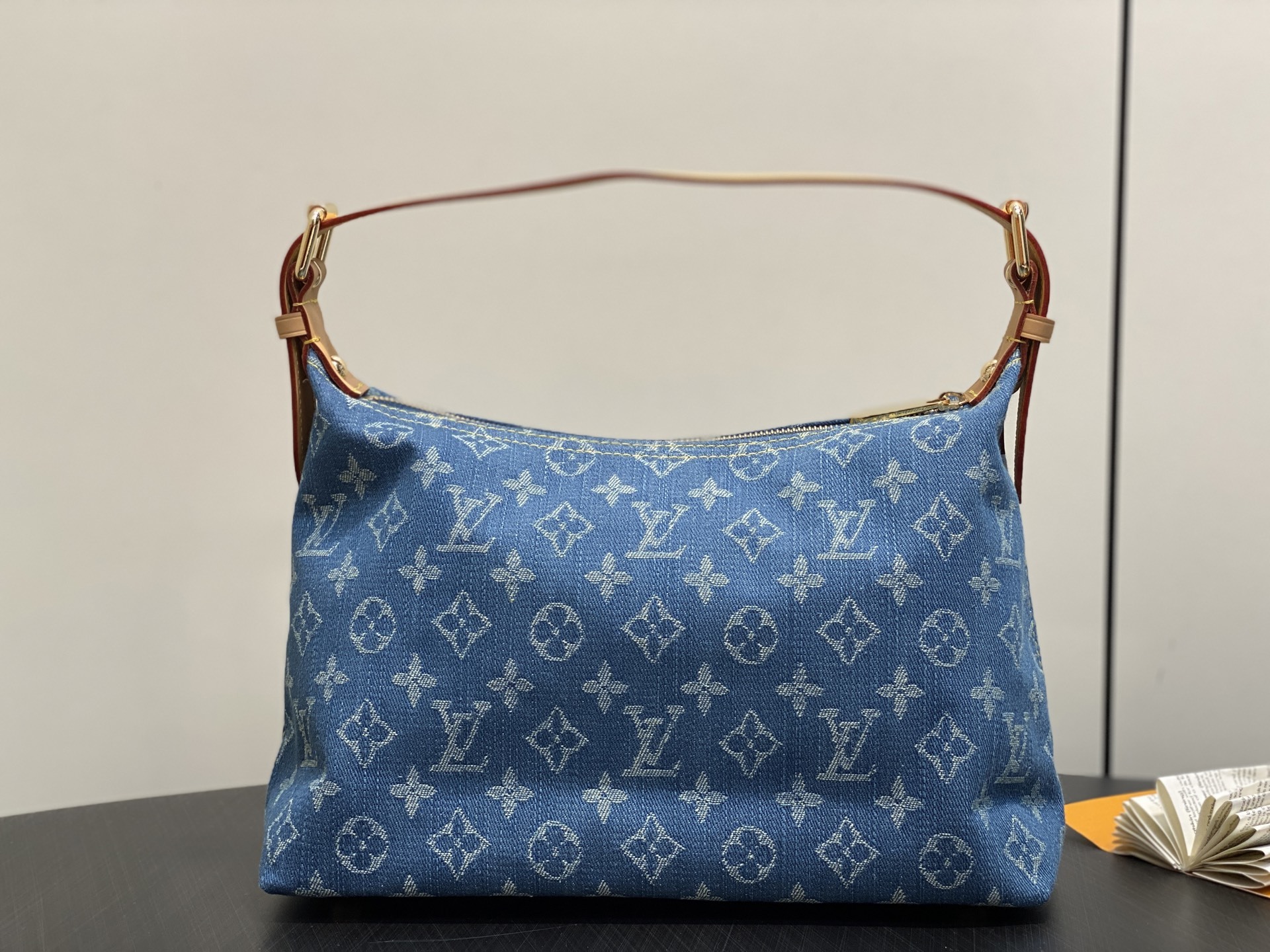 【顶级原单】M44464蓝色 丹宁牛仔布中古腋下包 VINTAGE 手袋 牛仔新款手提中古绝版牛仔斜挎手