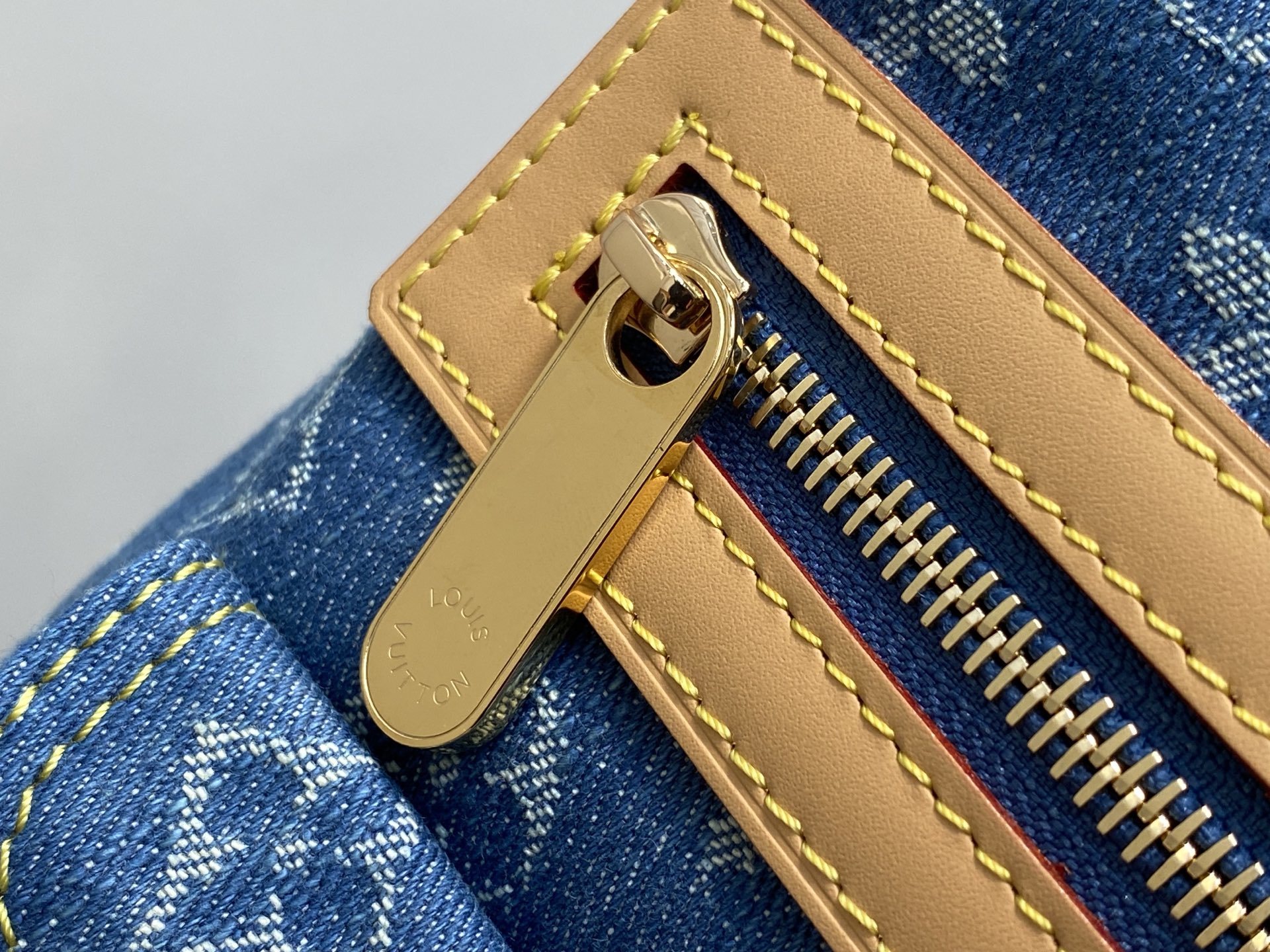 【顶级原单】M44464蓝色 丹宁牛仔布中古腋下包 VINTAGE 手袋 牛仔新款手提中古绝版牛仔斜挎手
