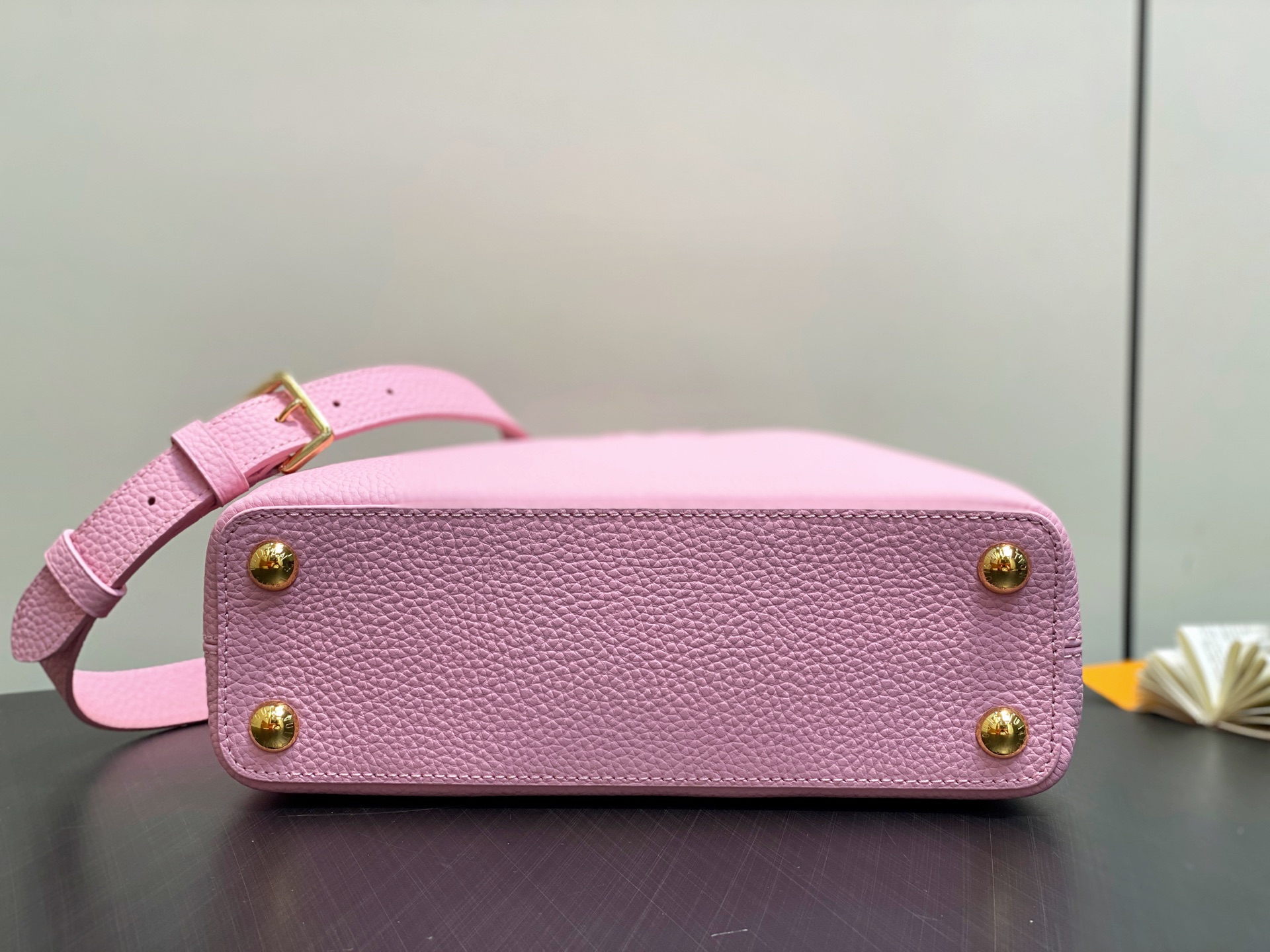 【顶级原单】M24545茉莉粉 全皮cap那英款系列 CAPUCINES BB手袋 M24727 Cap