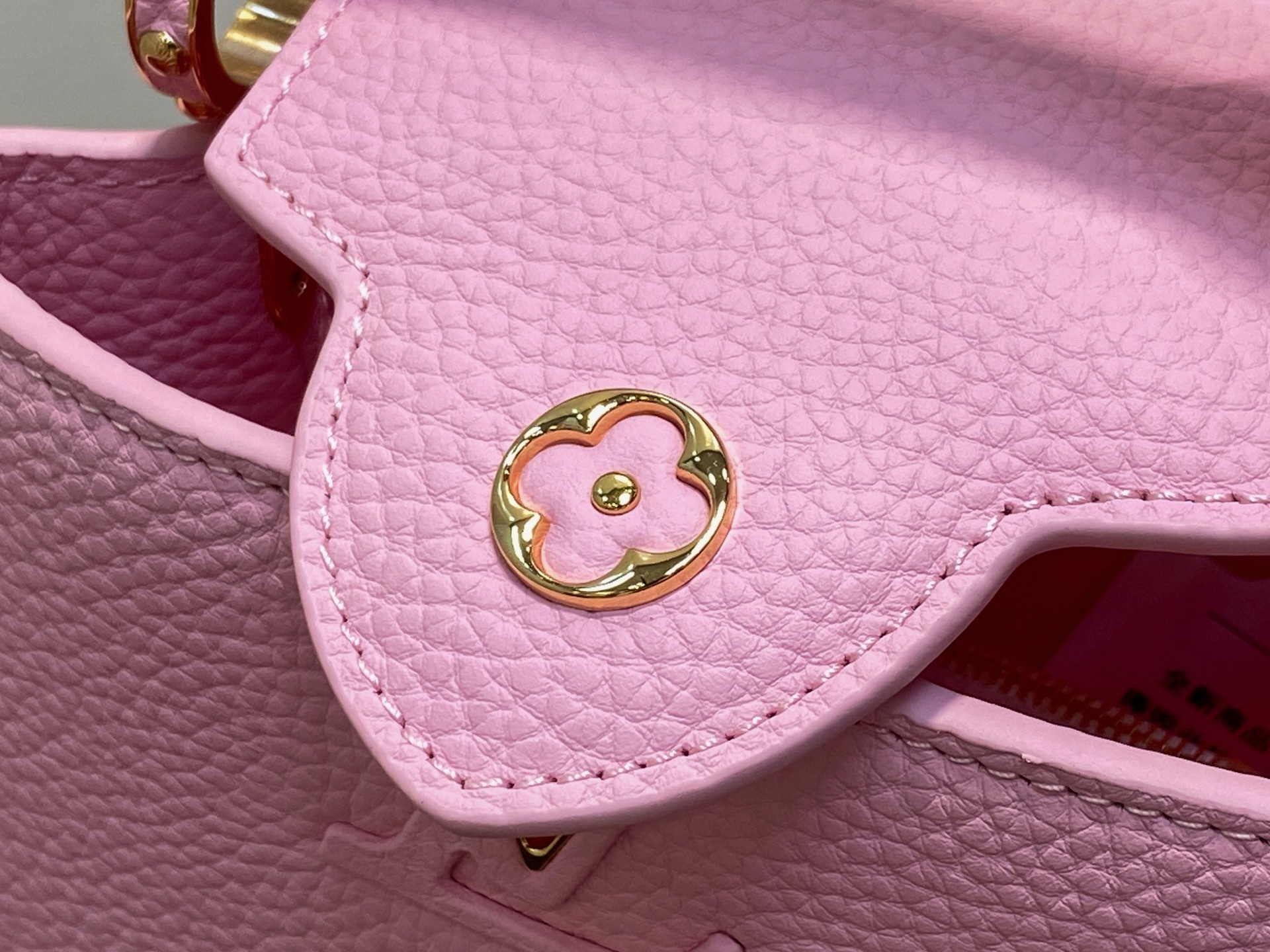 【顶级原单】M24545茉莉粉 全皮cap那英款系列 CAPUCINES 迷你手袋 M24727 Cap