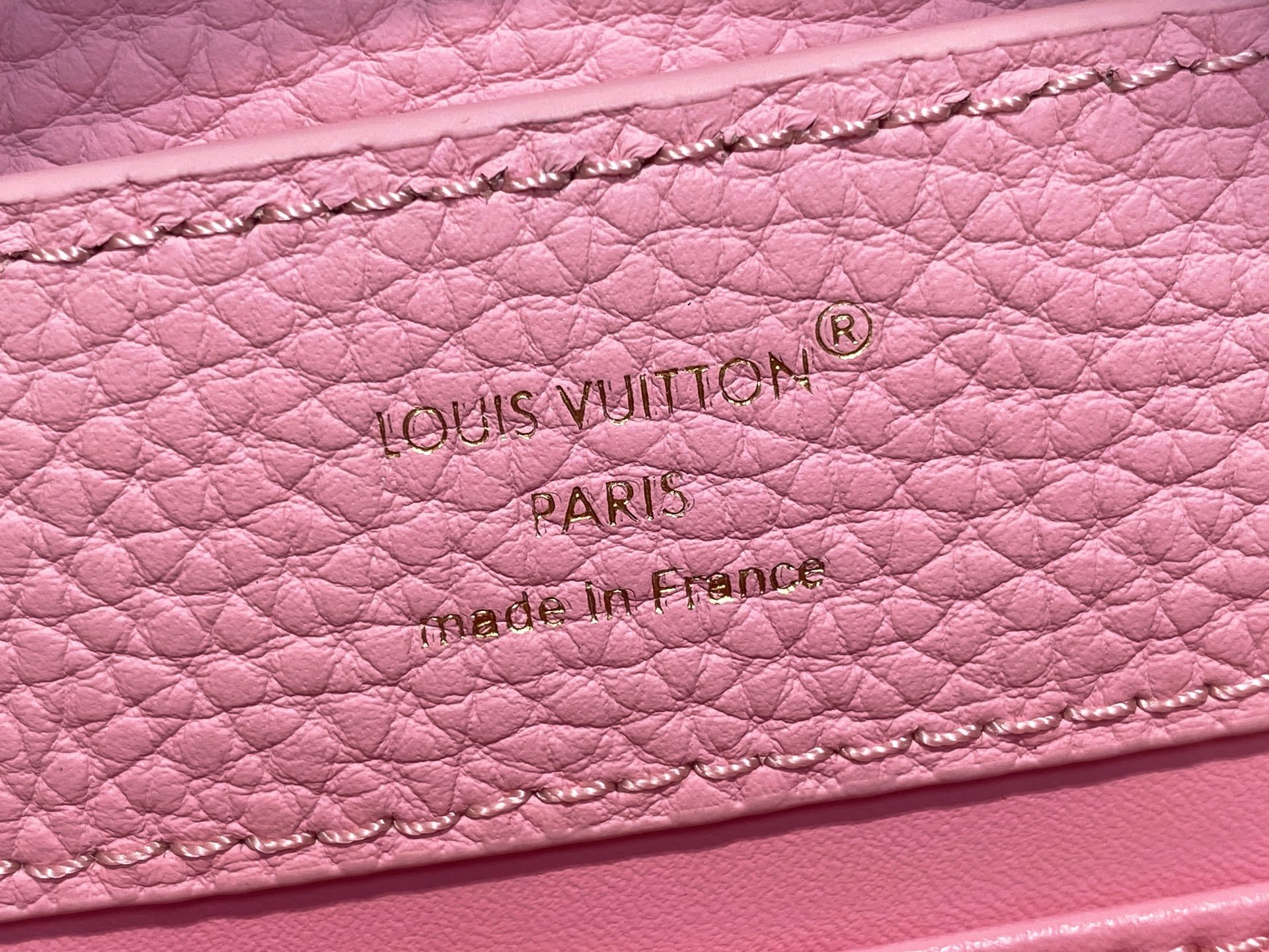 【顶级原单】M24545茉莉粉 全皮cap那英款系列 CAPUCINES 迷你手袋 M24727 Cap