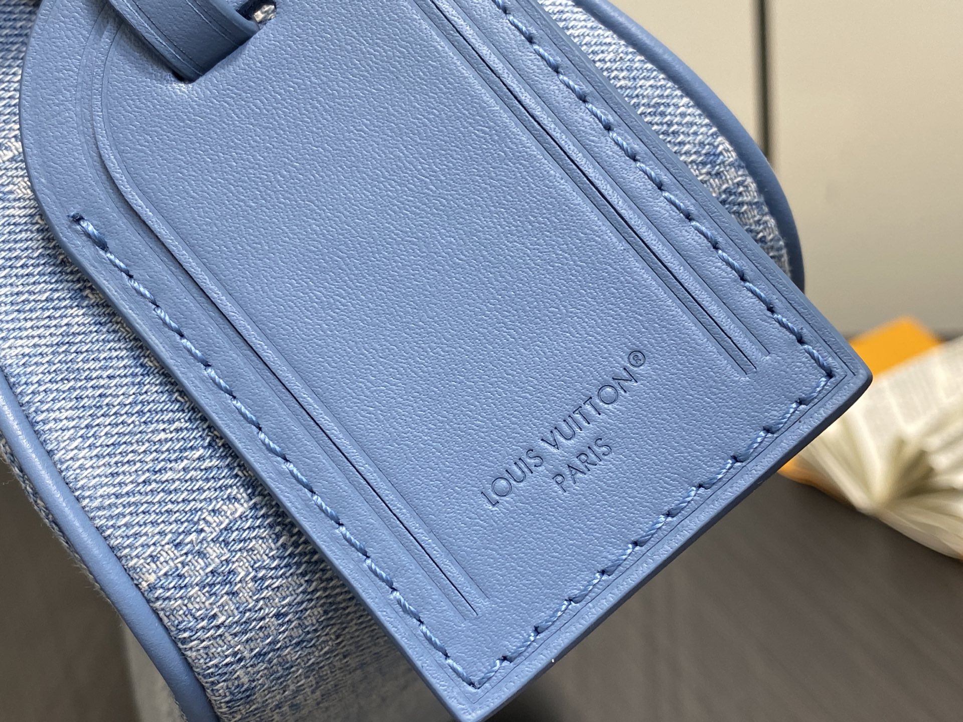 【顶级原单】N00204，N00240蓝色格子 丹宁牛仔男包邮差包 POCHETTE ACCESSOIR