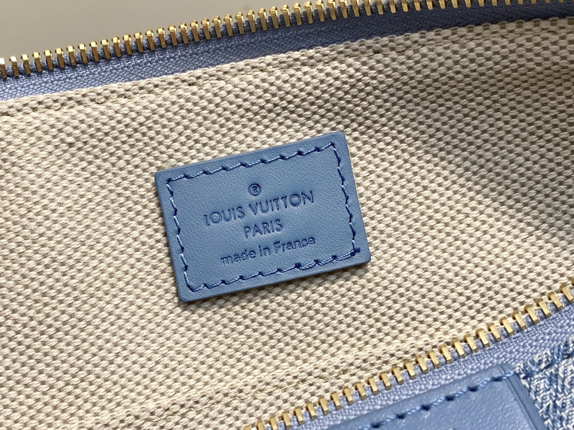 【顶级原单】N00204，N00240蓝色格子 丹宁牛仔男包邮差包 POCHETTE ACCESSOIR