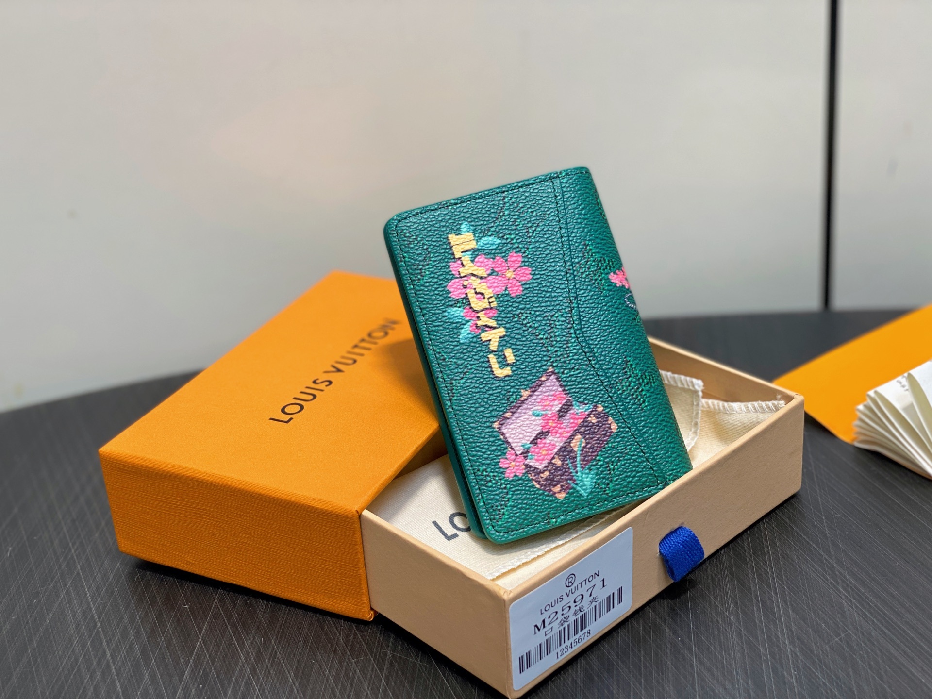 【顶级原单】M25971绿色 印花卡包钱包 EARLY ACCESS Lv nigo联名 Pocket