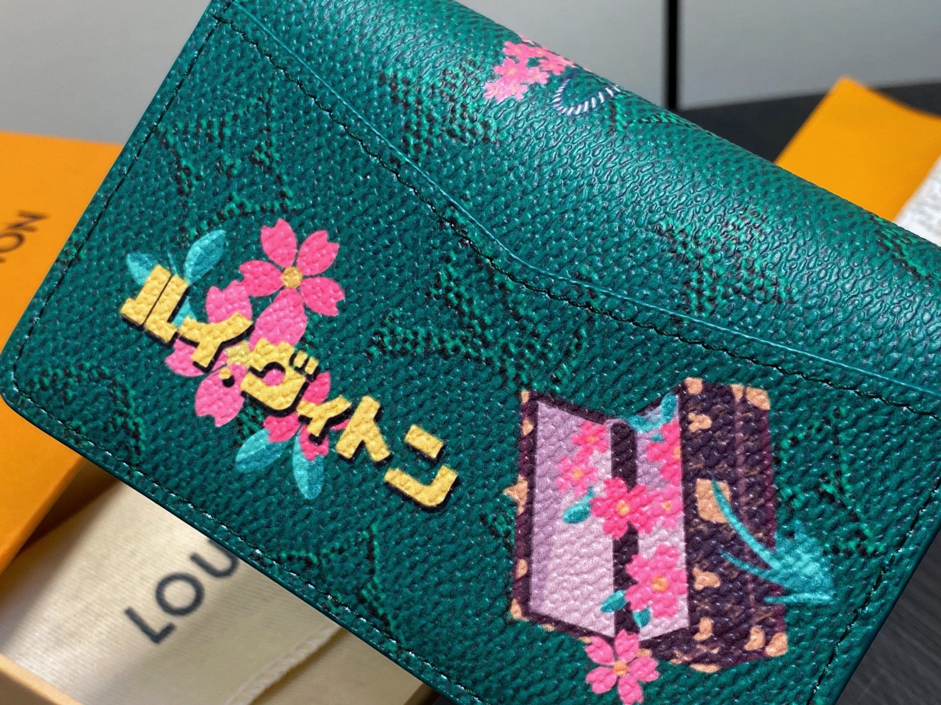 【顶级原单】M25971绿色 印花卡包钱包 EARLY ACCESS Lv nigo联名 Pocket