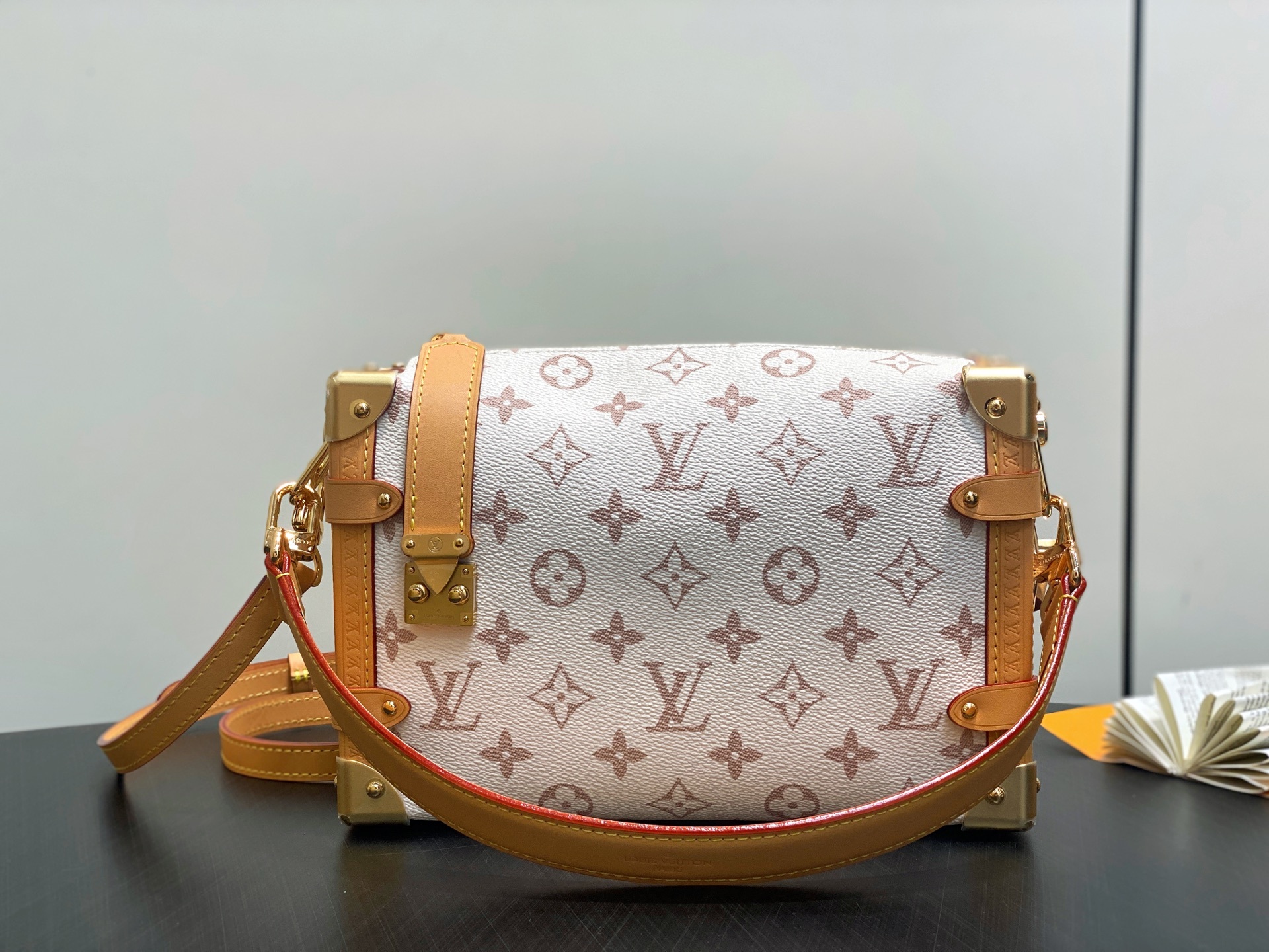 【顶级原单】M26287白花 软盒子包 SIDE TRUNK 中号手袋 本款 Side Trunk 中号