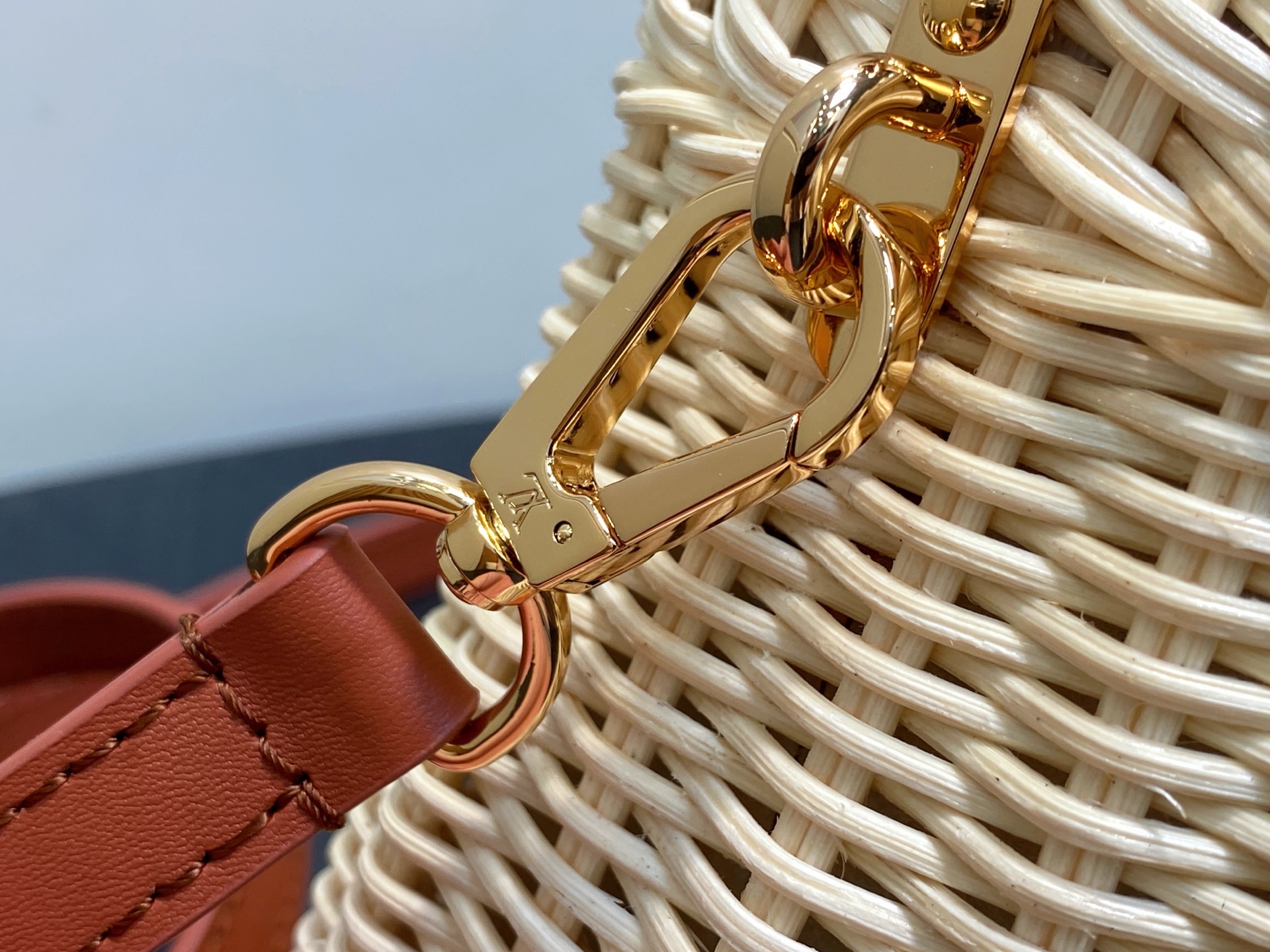 【顶级原单】M11617棕色编织 全皮cap那英款 CAPUCINES 迷你手袋 m11617 棕色 m