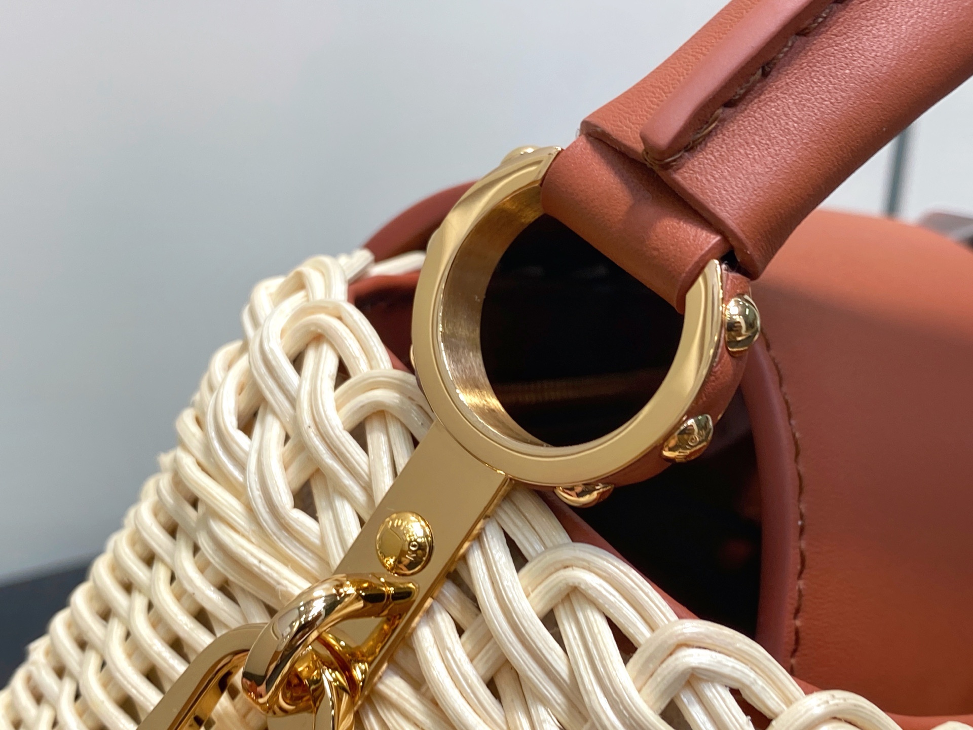 【顶级原单】M11617棕色编织 全皮cap那英款 CAPUCINES 迷你手袋 m11617 棕色 m