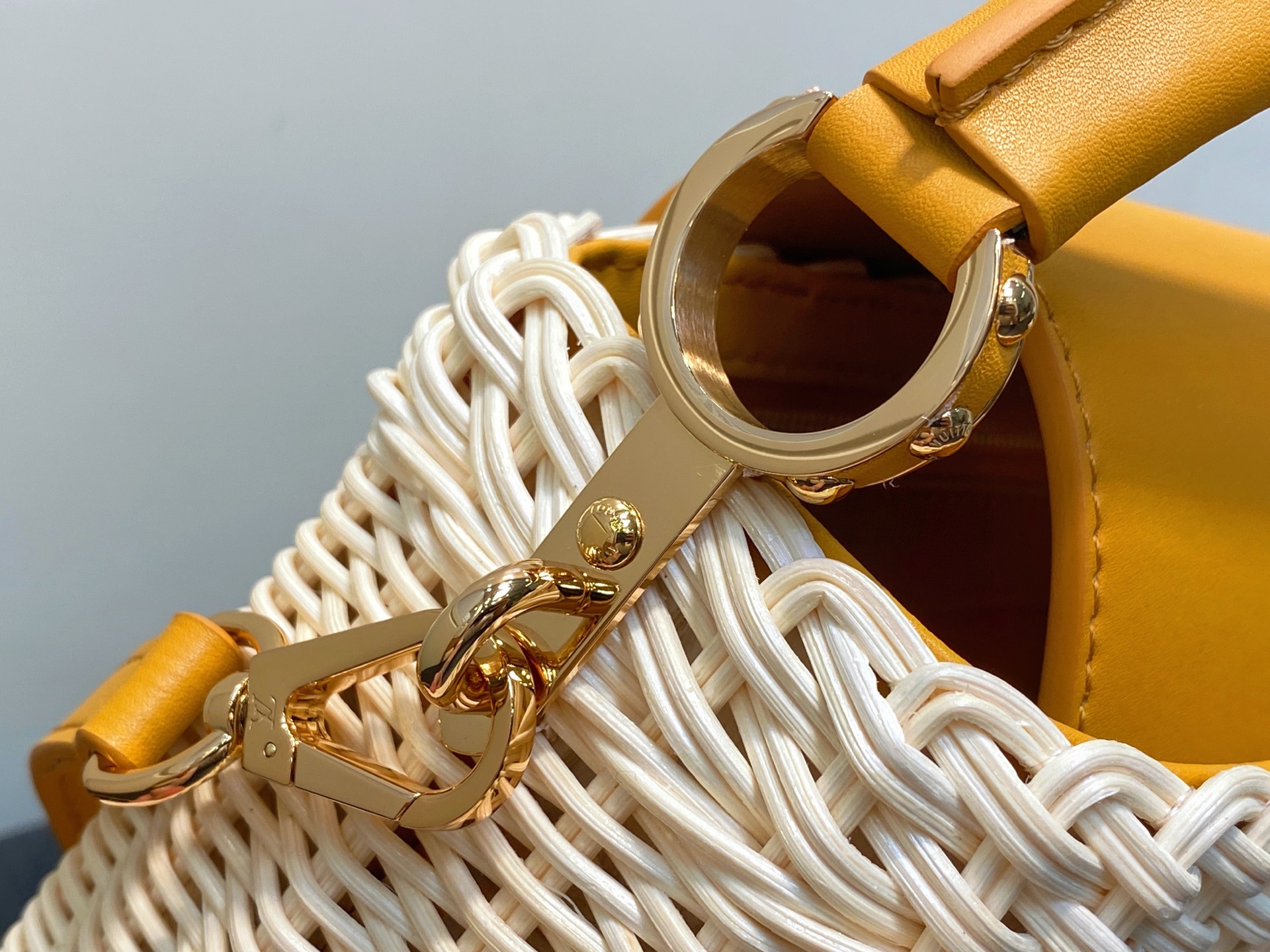 【顶级原单】M11617黄色编织 全皮cap那英款 CAPUCINES 迷你手袋 m11617 棕色 m