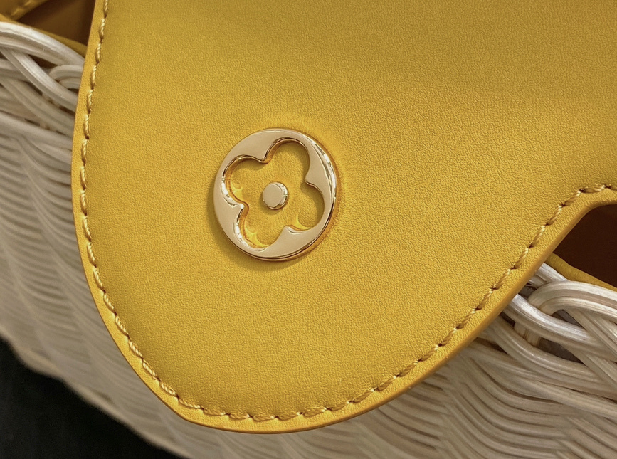 【顶级原单】M11617黄色编织 全皮cap那英款 CAPUCINES 迷你手袋 m11617 棕色 m