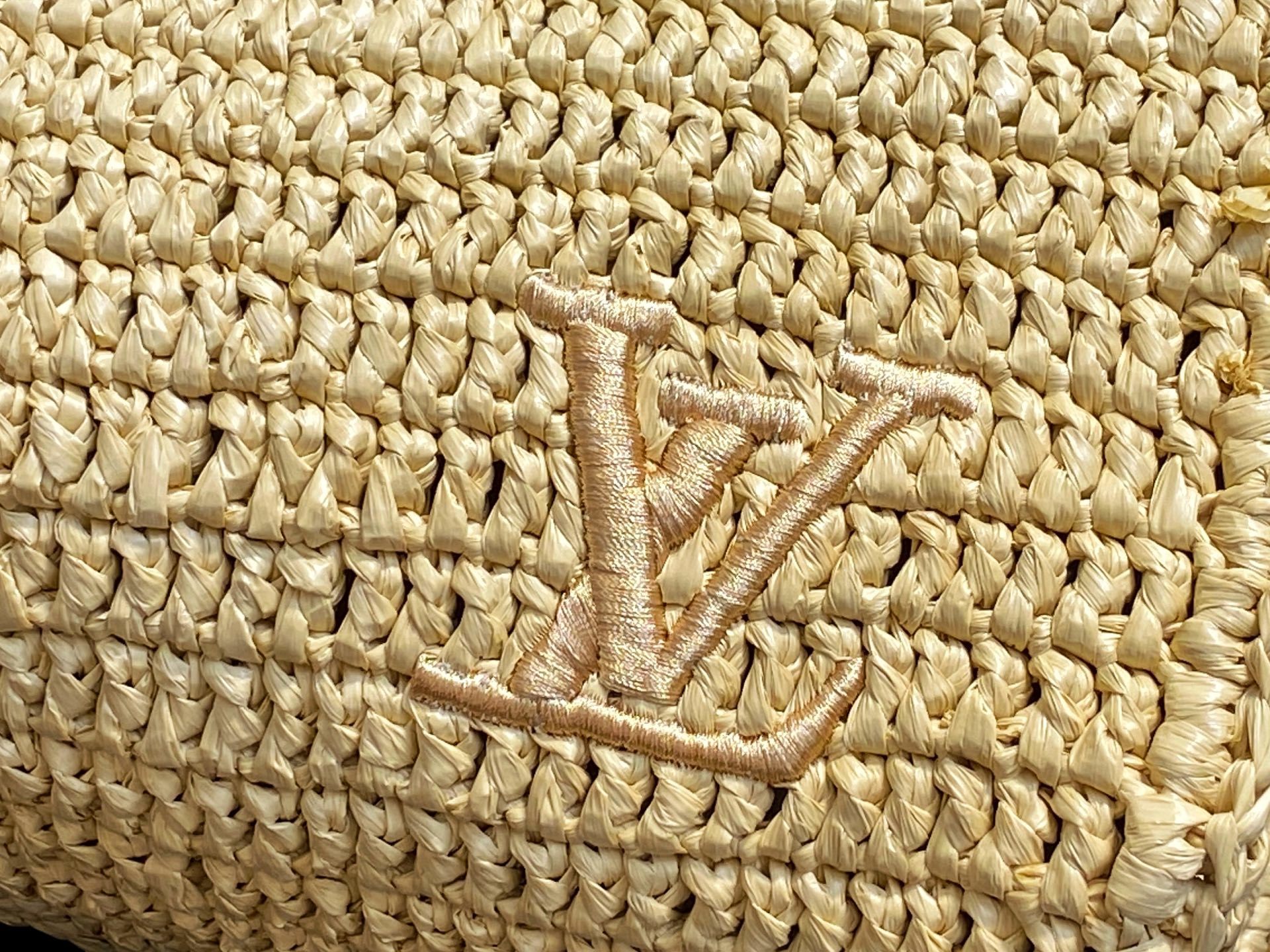 【顶级原单】M14457杏色 拉菲草编织speedy枕头包 当季新款 SPEEDY 30 BANDOUL