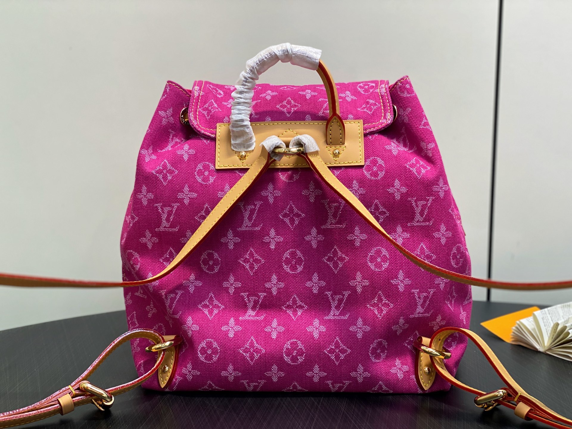 【顶级原单】M95240玫粉色 丹宁牛仔布双肩包 Lv Vintage 双肩包 M95056蓝色 中古绝
