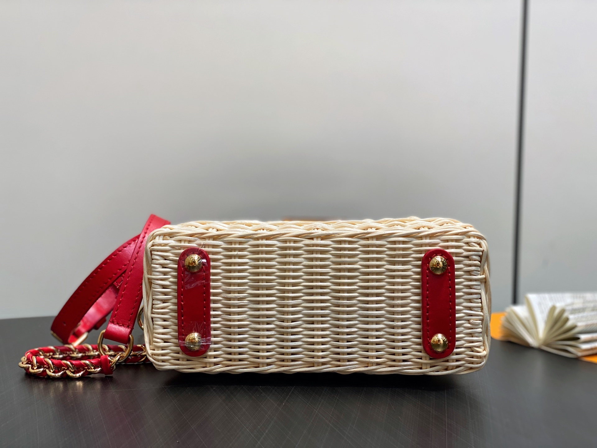 【顶级原单】M14295牛仔樱桃 编织cap那英款 LV x TM CAPUCINES 迷你手袋 本款