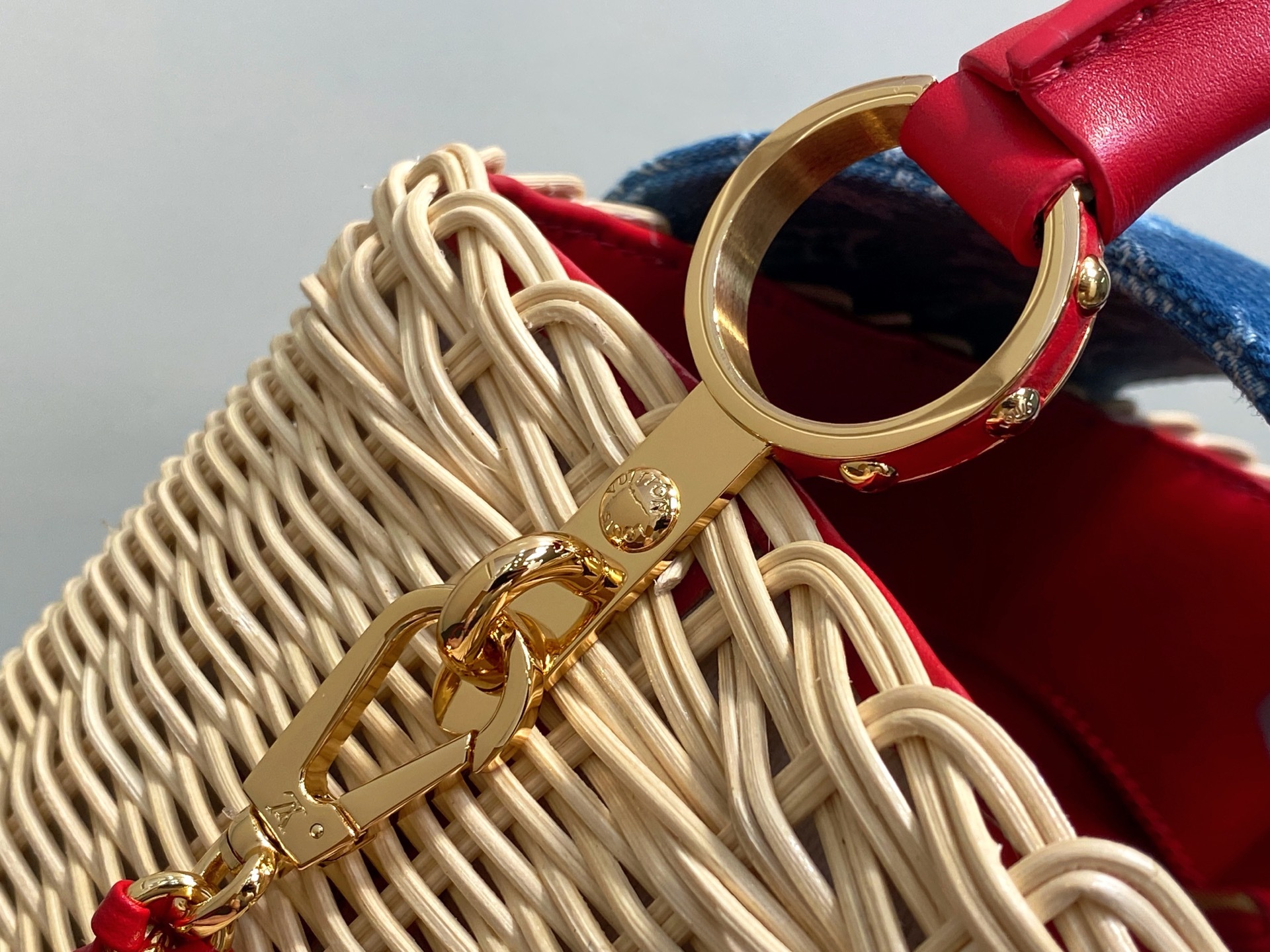 【顶级原单】M14295牛仔樱桃 编织cap那英款 LV x TM CAPUCINES BB手袋 本款