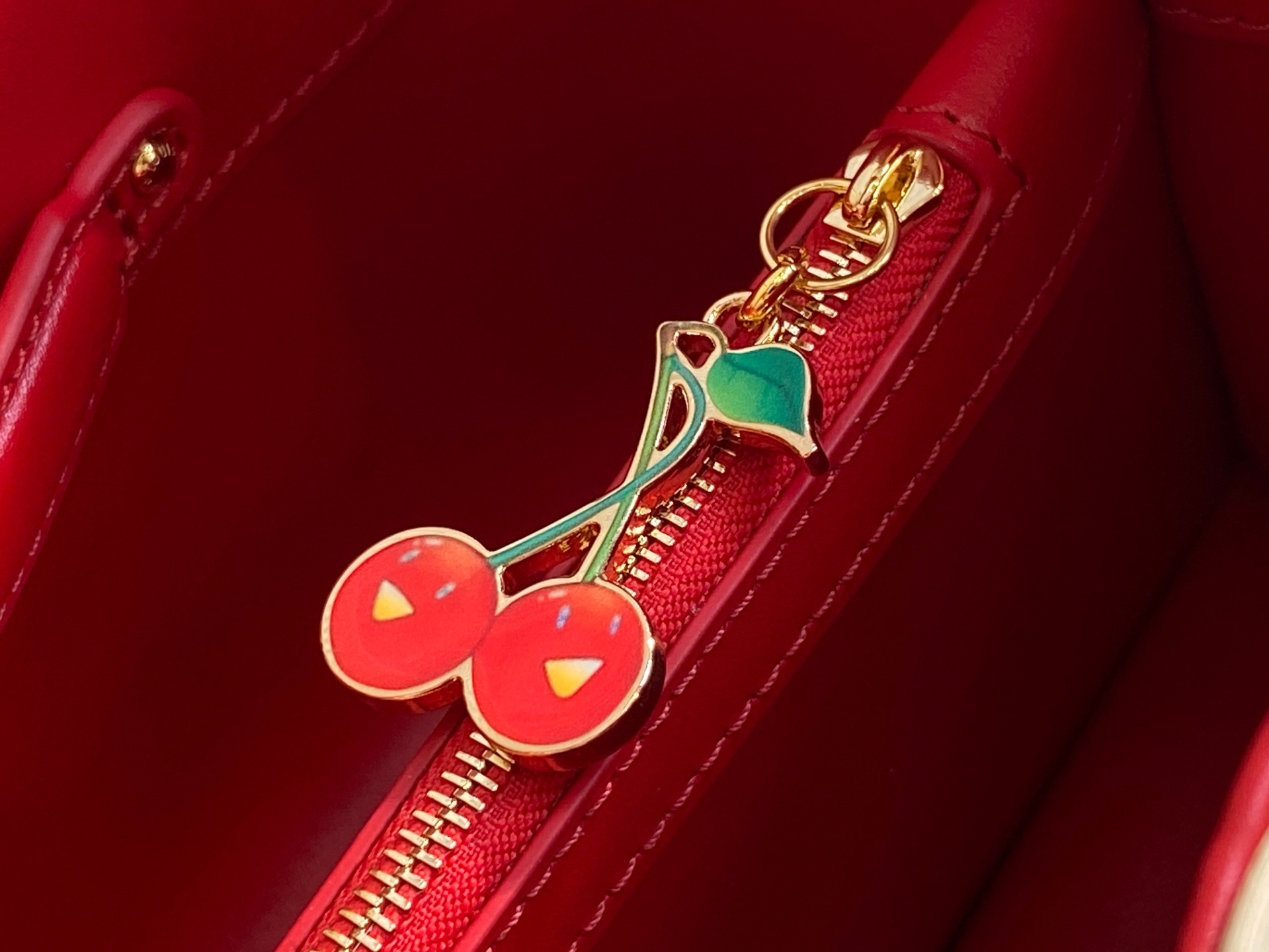 【顶级原单】M14295牛仔樱桃 编织cap那英款 LV x TM CAPUCINES BB手袋 本款