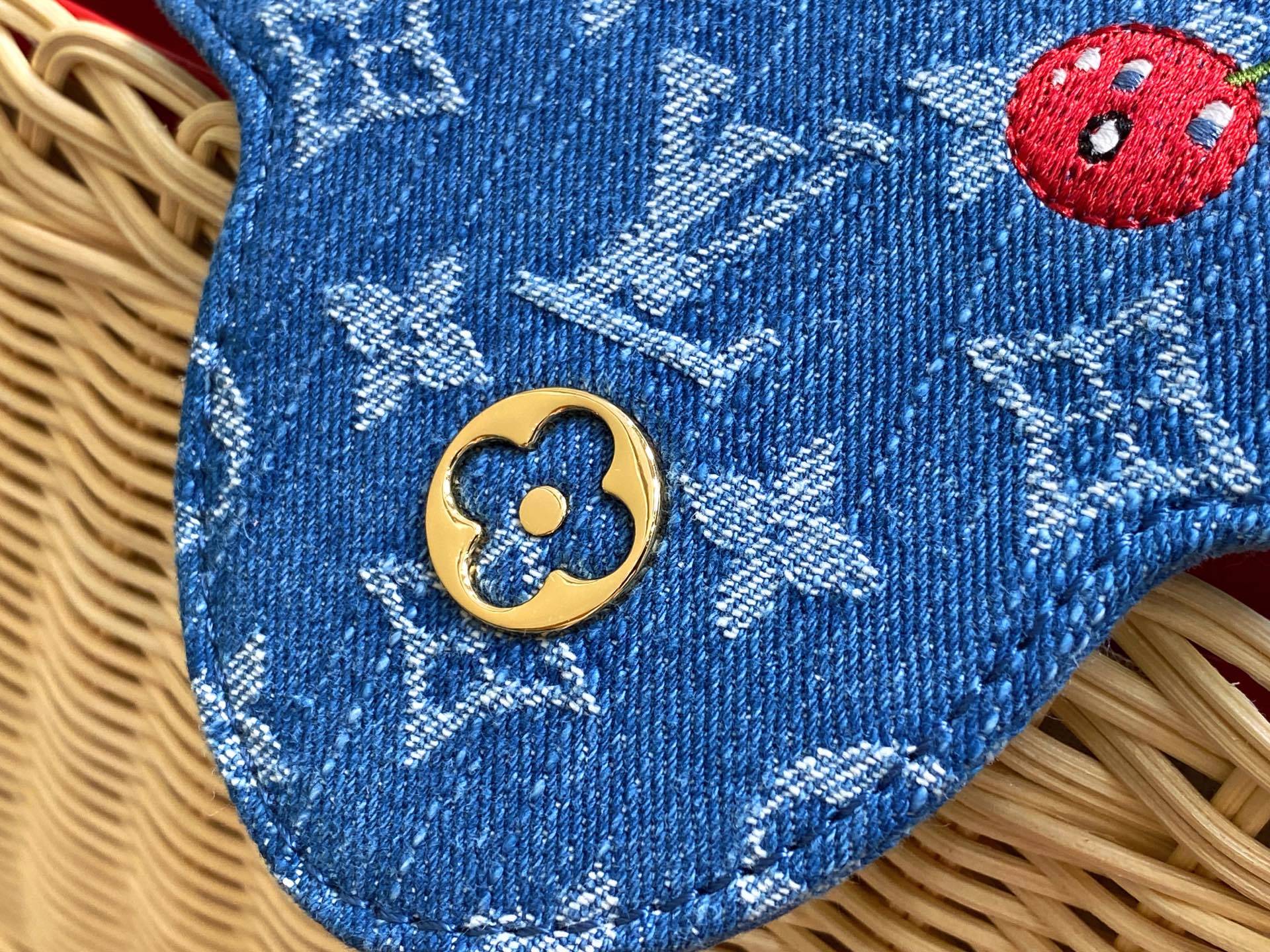 【顶级原单】M14295牛仔樱桃 编织cap那英款 LV x TM CAPUCINES BB手袋 本款