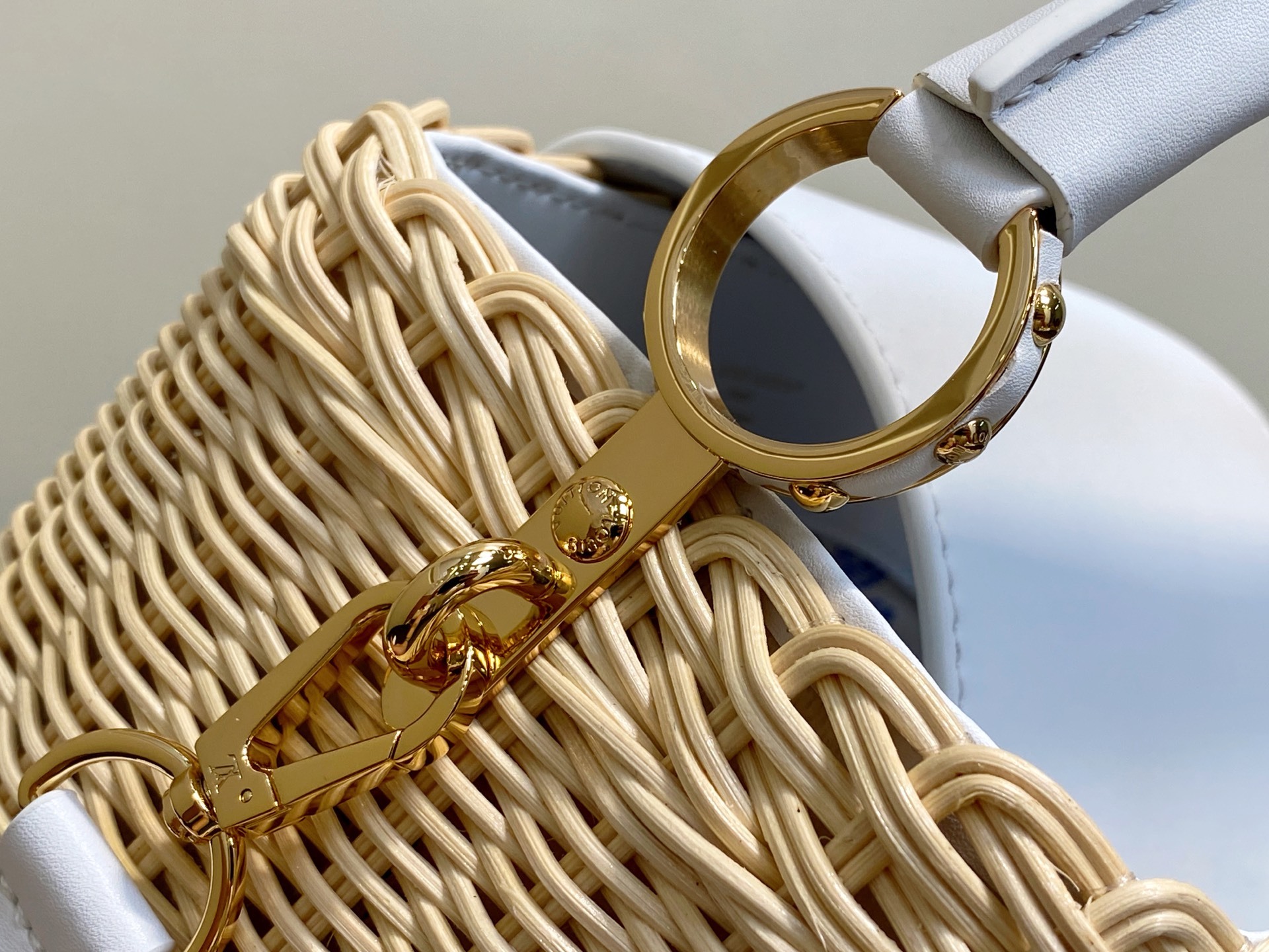 【顶级原单】M26005白色编织 全皮cap那英款 CAPUCINES BB 手袋 m11617 棕色