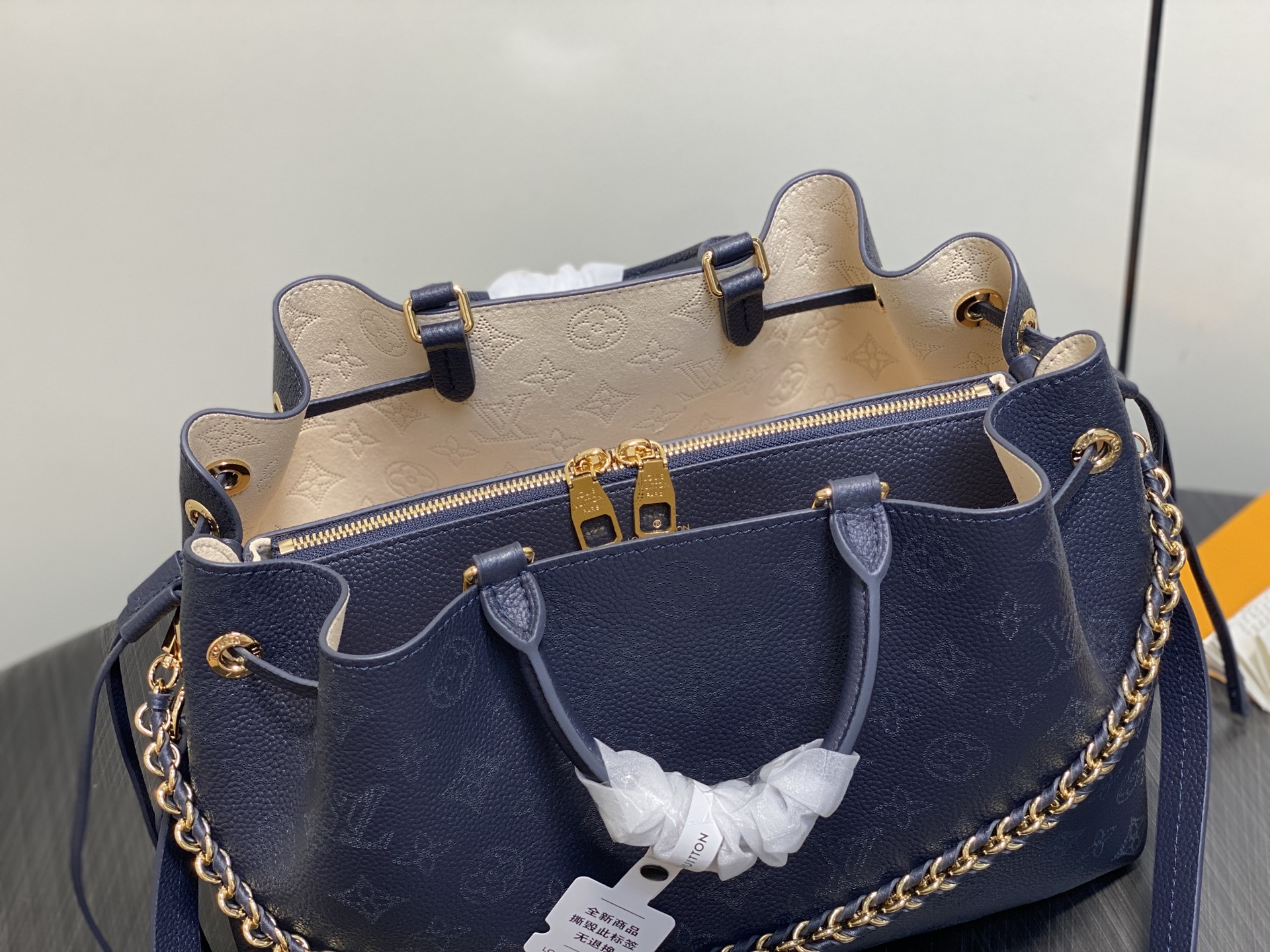 【顶级原单】M14316深蓝/镂空 M59200全皮链条包手提包 Bella Tote Ys 手袋 本款