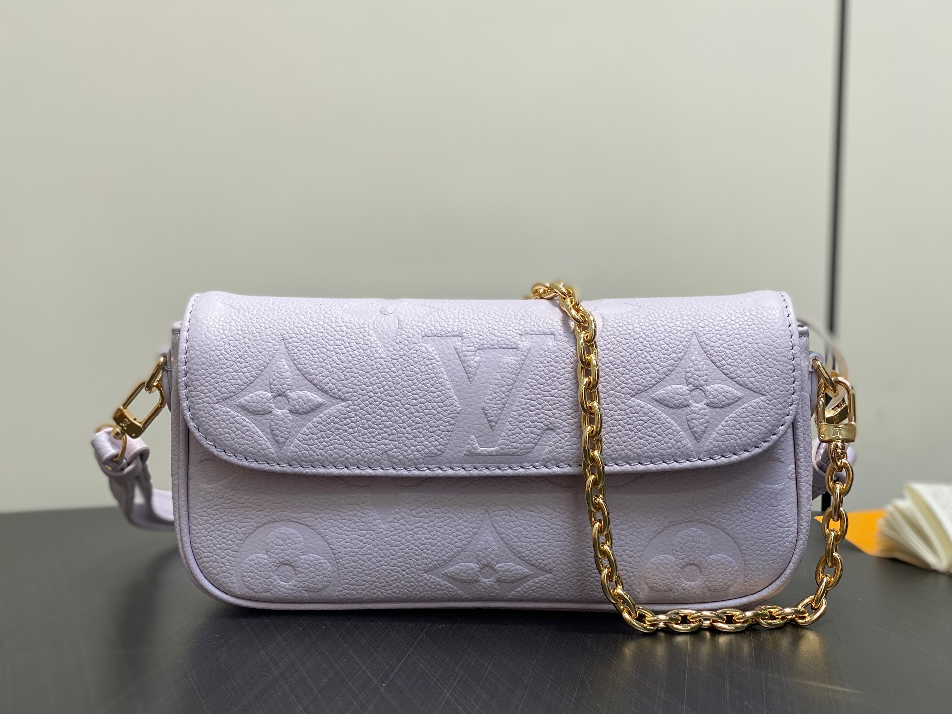 【顶级原单】M25714紫色 M82210 全皮链条腋下包 WALLET ON CHAIN IVY 手袋