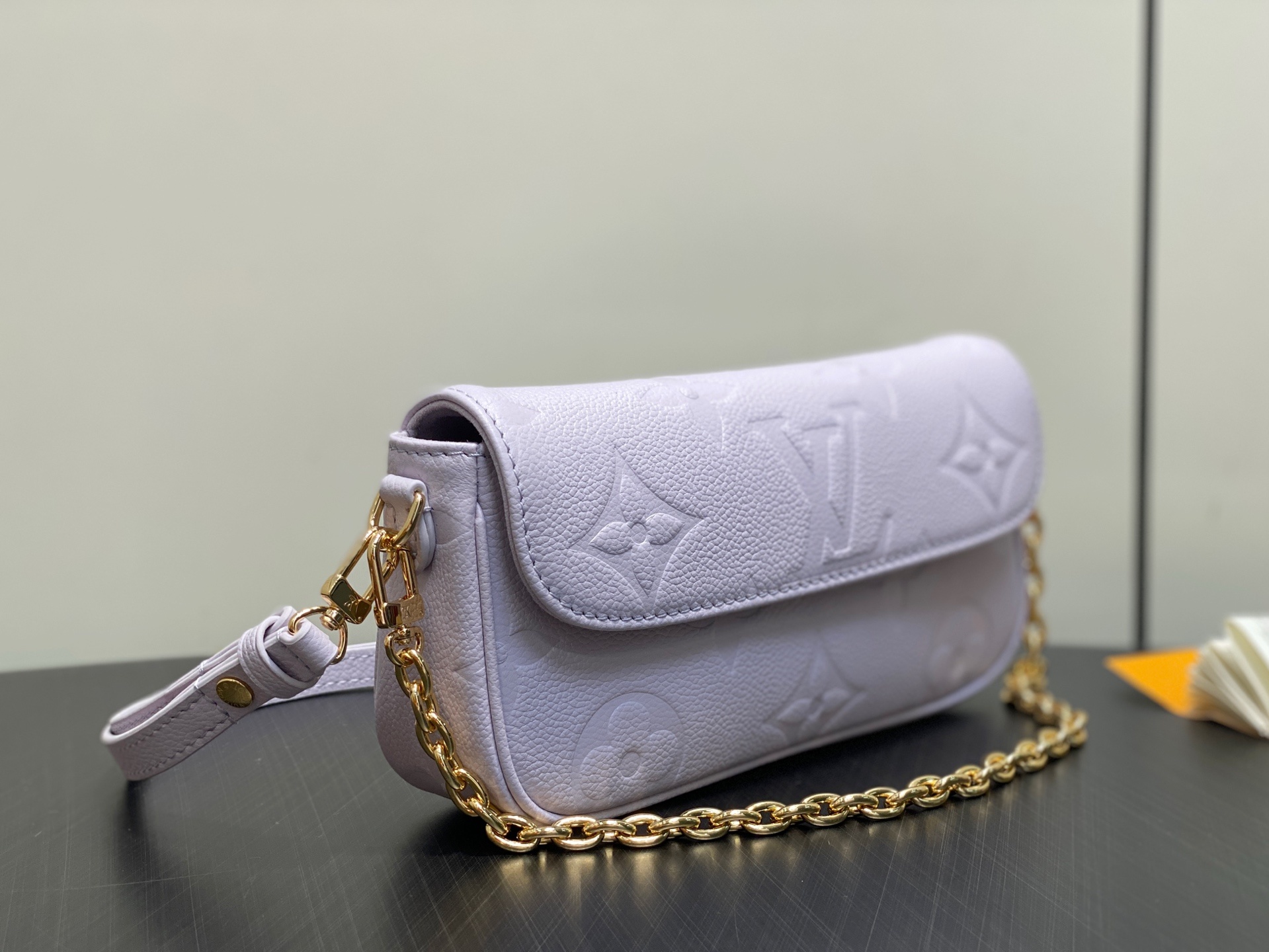 【顶级原单】M25714紫色 M82210 全皮链条腋下包 WALLET ON CHAIN IVY 手袋