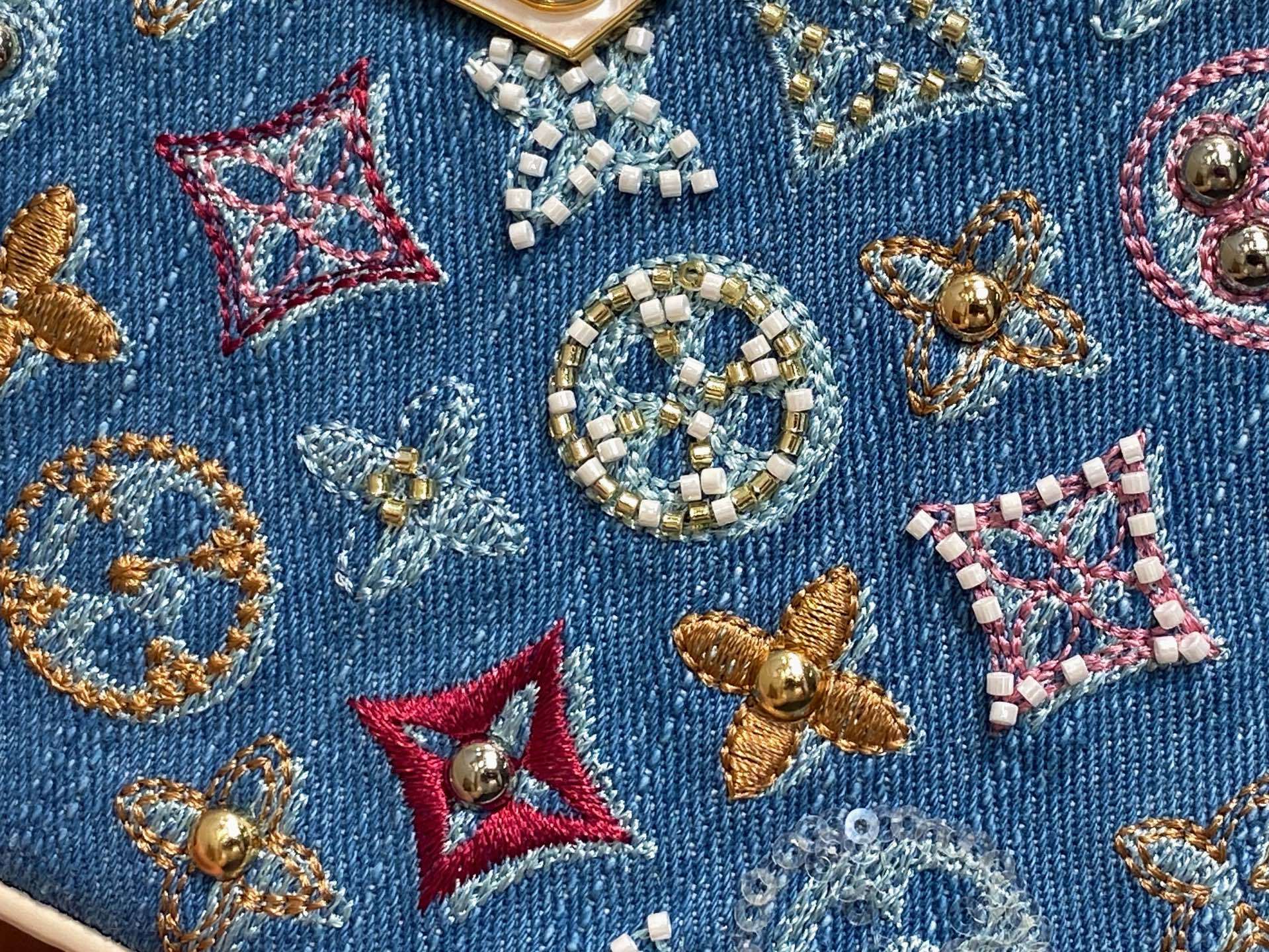 【顶级原单】M12947蓝色牛仔 全皮cap那英款 Capucines 迷你手袋 本款 Capucine