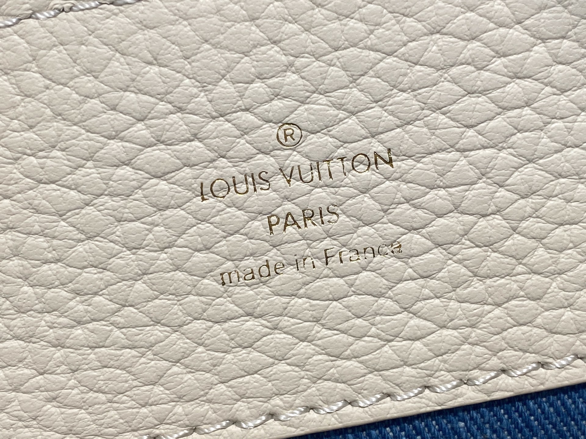 【顶级原单】M12947蓝色牛仔 全皮cap那英款 Capucines BB手袋 本款 Capucine