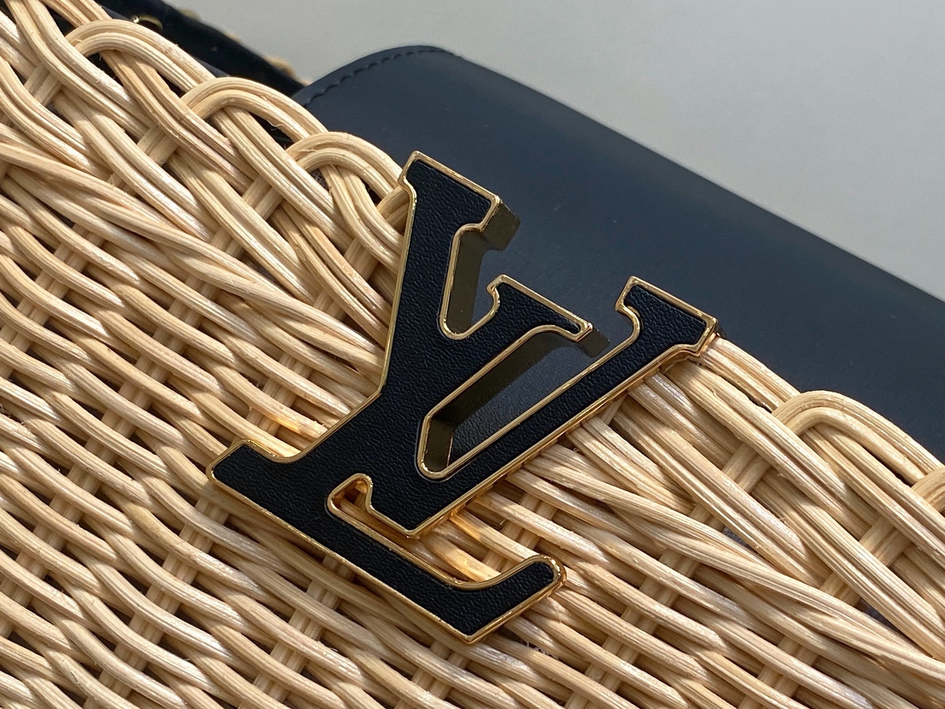 【顶级原单】M26005黑色编织 全皮cap那英款 CAPUCINES BB 手袋 m11617 棕色