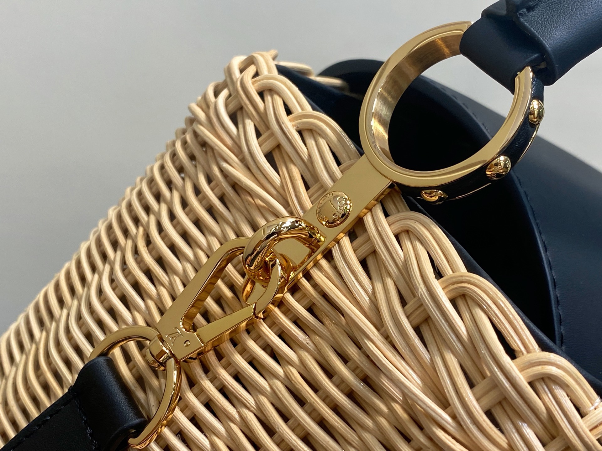 【顶级原单】M26005黑色编织 全皮cap那英款 CAPUCINES BB 手袋 m11617 棕色