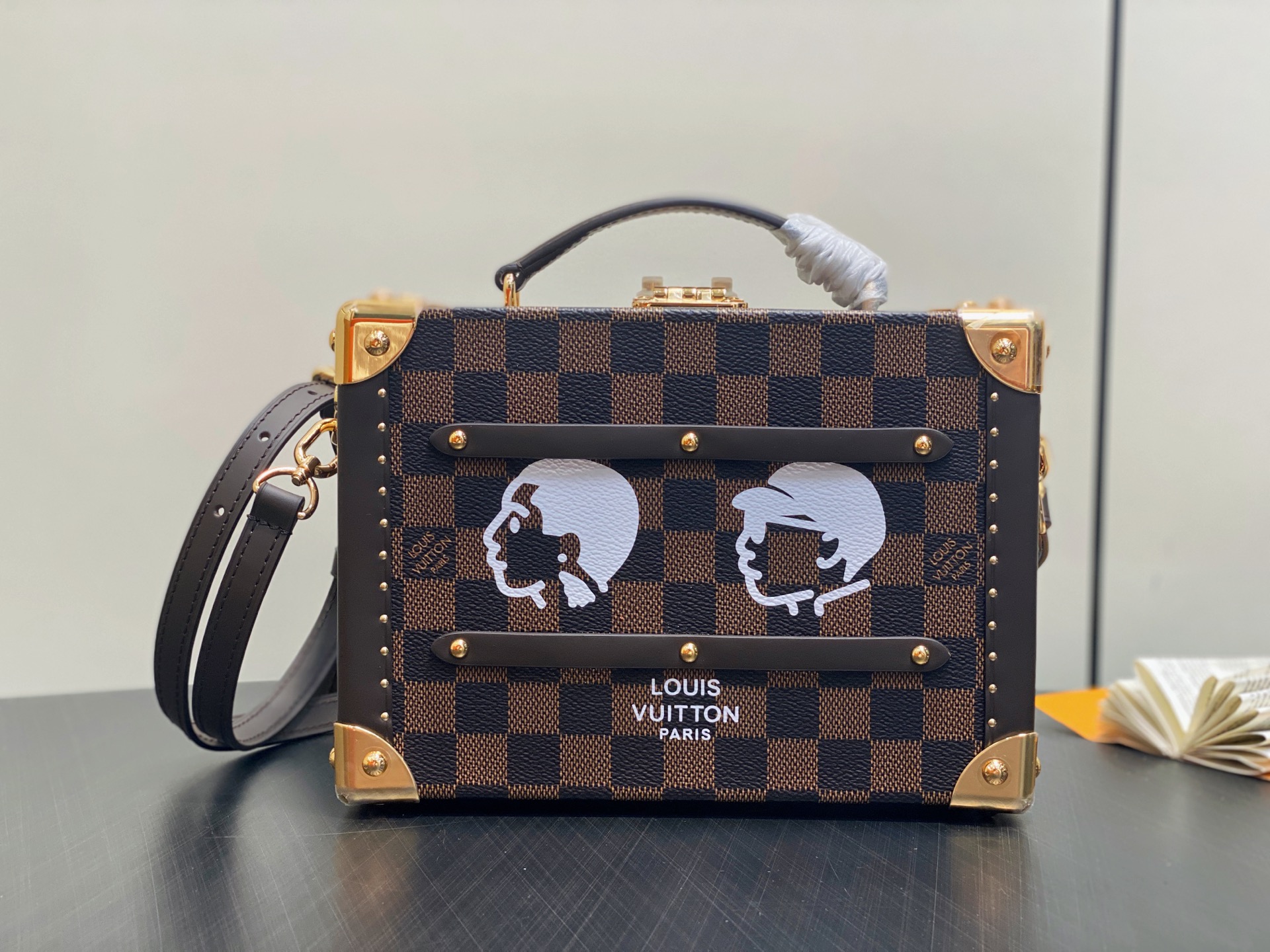 【顶级原单】N40765啡格 箱子盒子包 当季新款 SAWAGANI TRUNK 手袋 Sawagani