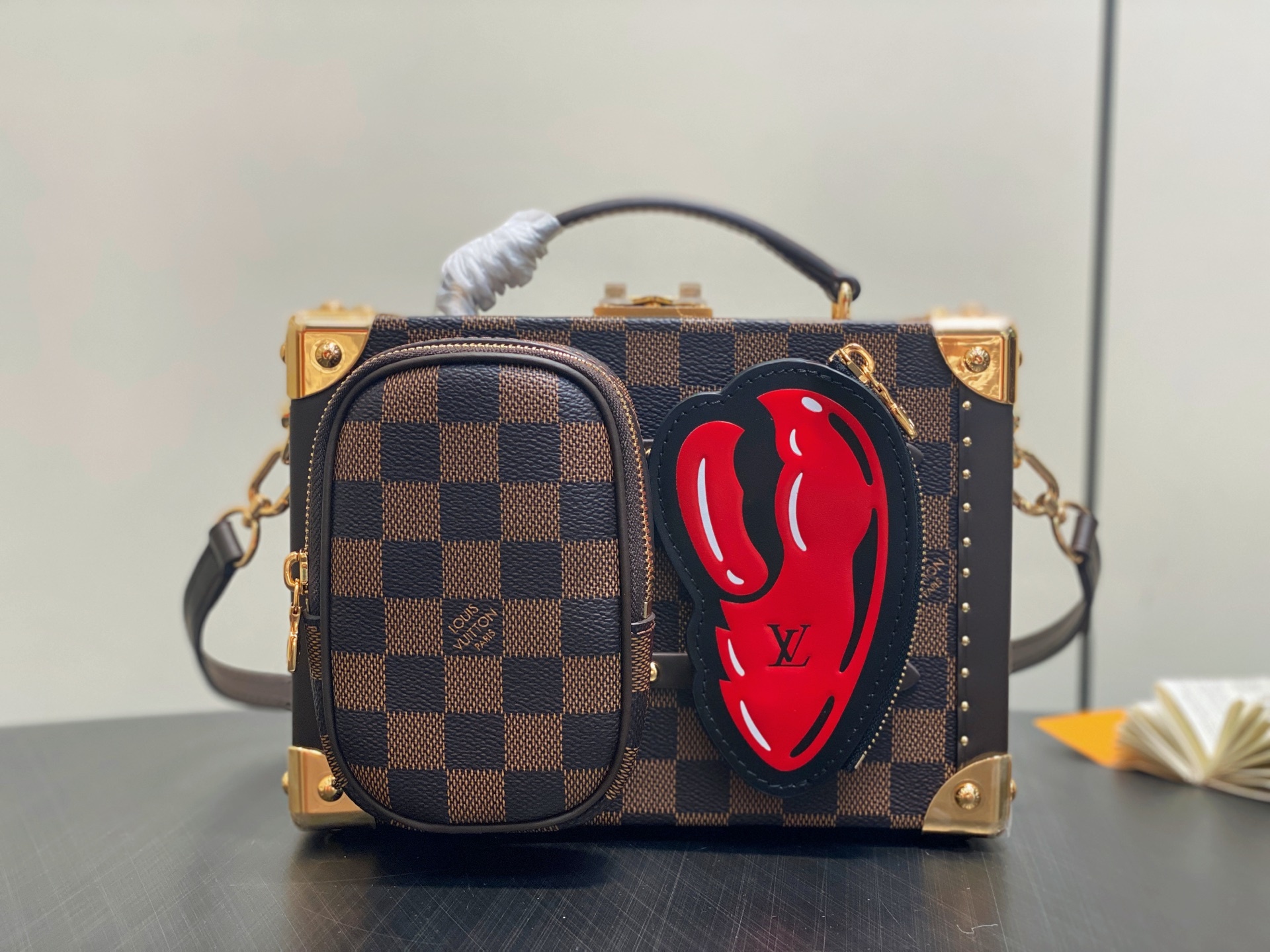 【顶级原单】N40765啡格 箱子盒子包 当季新款 SAWAGANI TRUNK 手袋 Sawagani