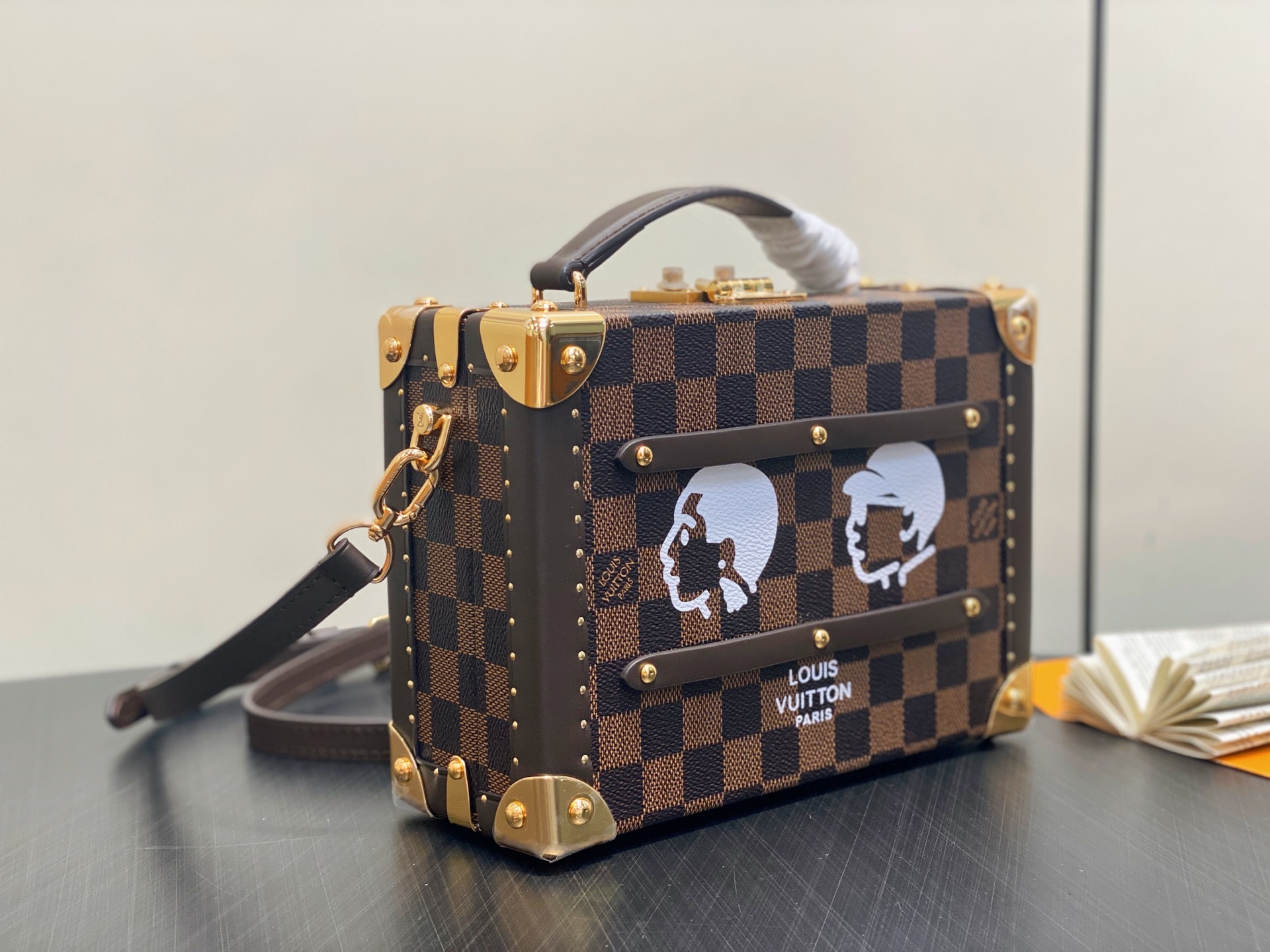 【顶级原单】N40765啡格 箱子盒子包 当季新款 SAWAGANI TRUNK 手袋 Sawagani