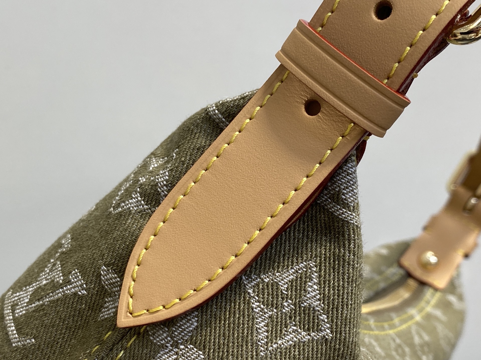 【顶级原单】M95213草绿色 丹宁牛仔布中古腋下包 VINTAGE 手袋 牛仔新款手提中古绝版牛仔斜挎
