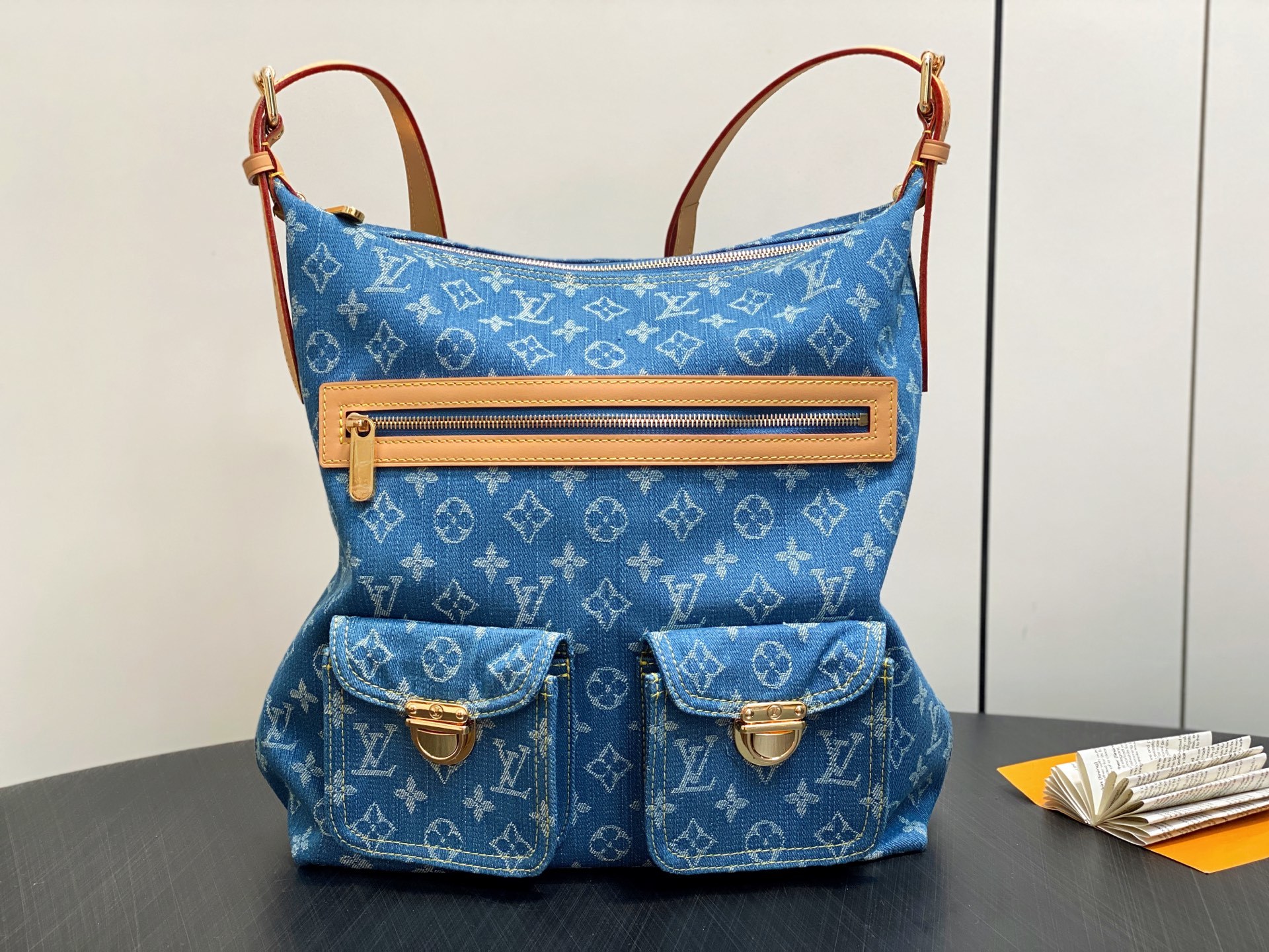 【顶级原单】M95048蓝色 大号丹宁牛仔布中古包 VINTAGE 手袋 M95210玫粉色 牛仔新款单