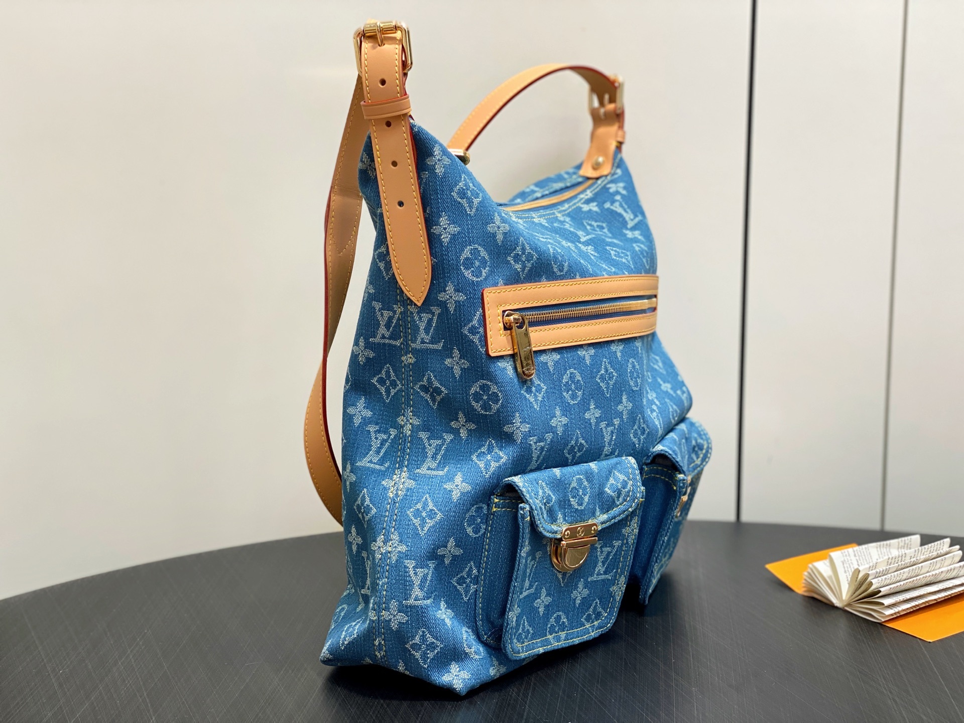 【顶级原单】M95048蓝色 大号丹宁牛仔布中古包 VINTAGE 手袋 M95210玫粉色 牛仔新款单
