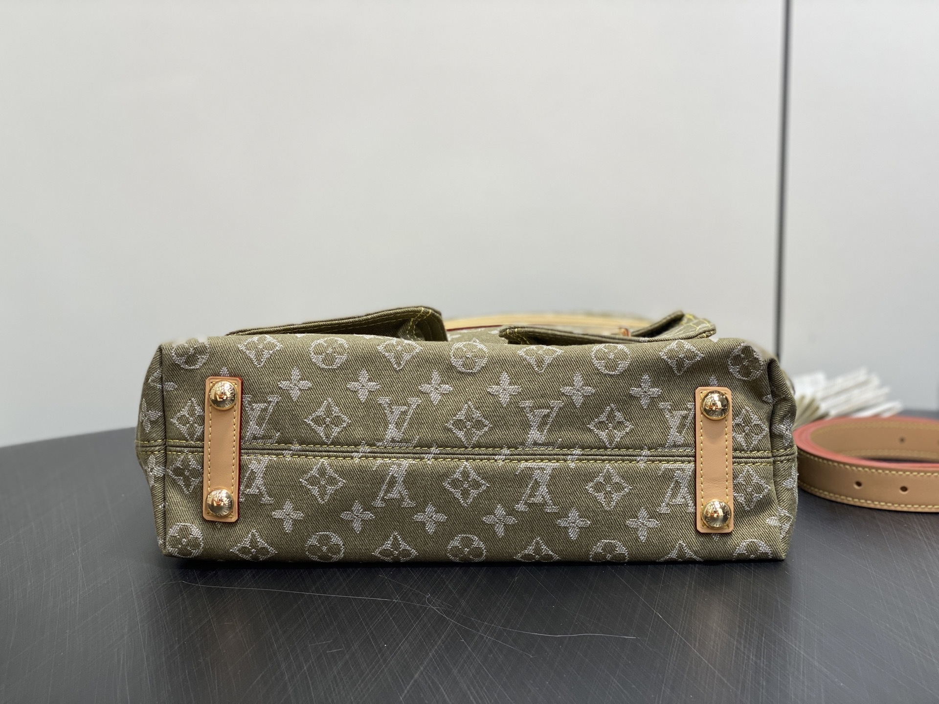 【顶级原单】M95211草绿色 大号丹宁牛仔布中古包 VINTAGE 手袋 M95210玫粉色 M950
