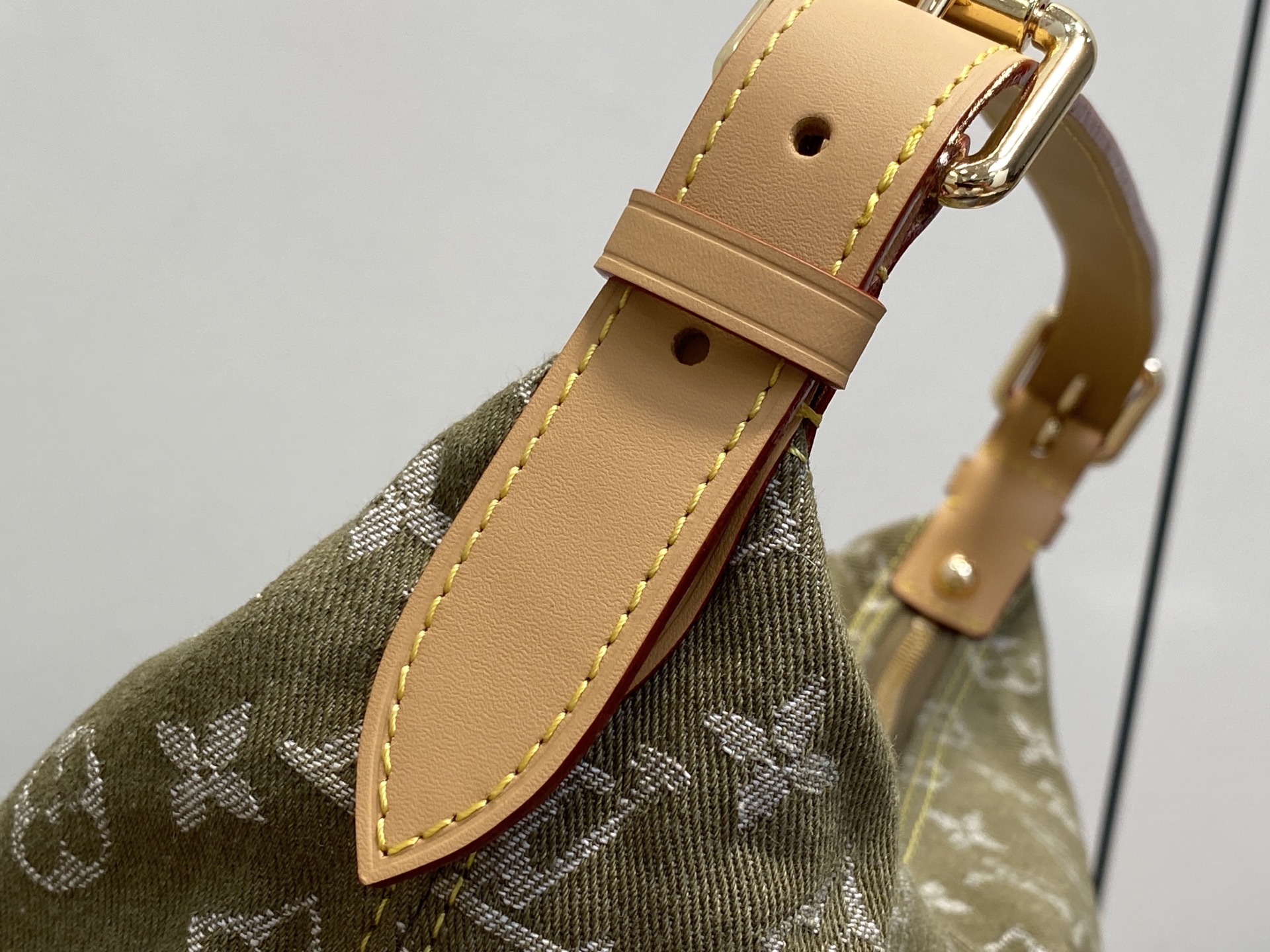 【顶级原单】M95211草绿色 大号丹宁牛仔布中古包 VINTAGE 手袋 M95210玫粉色 M950