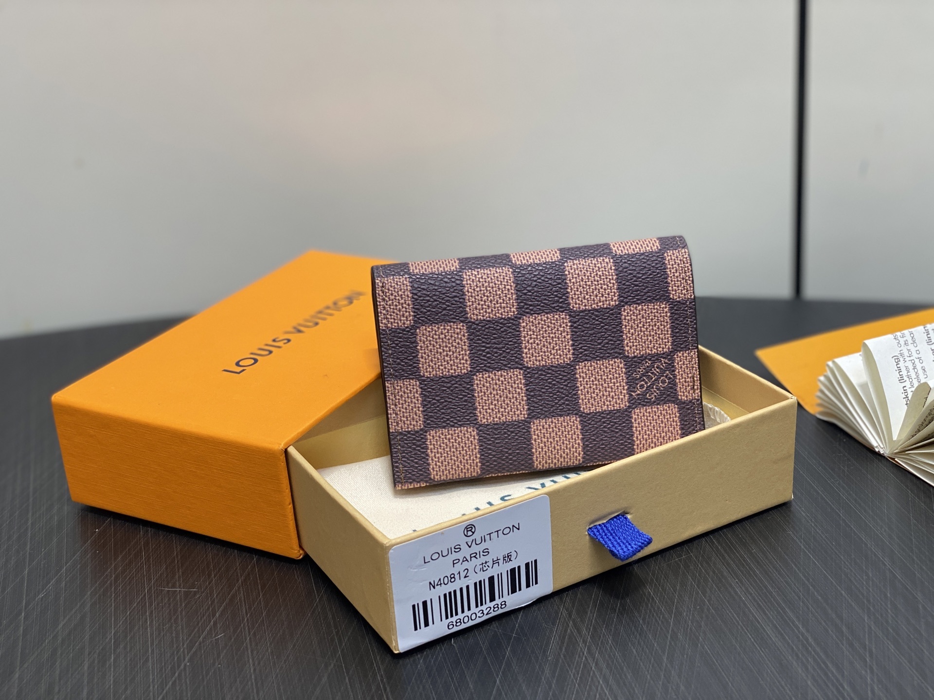 【顶级原单】N40812啡格 Lv nigo联名 头像丝印卡包钱包 当季新款 SLIM 卡夹 本款 Sl