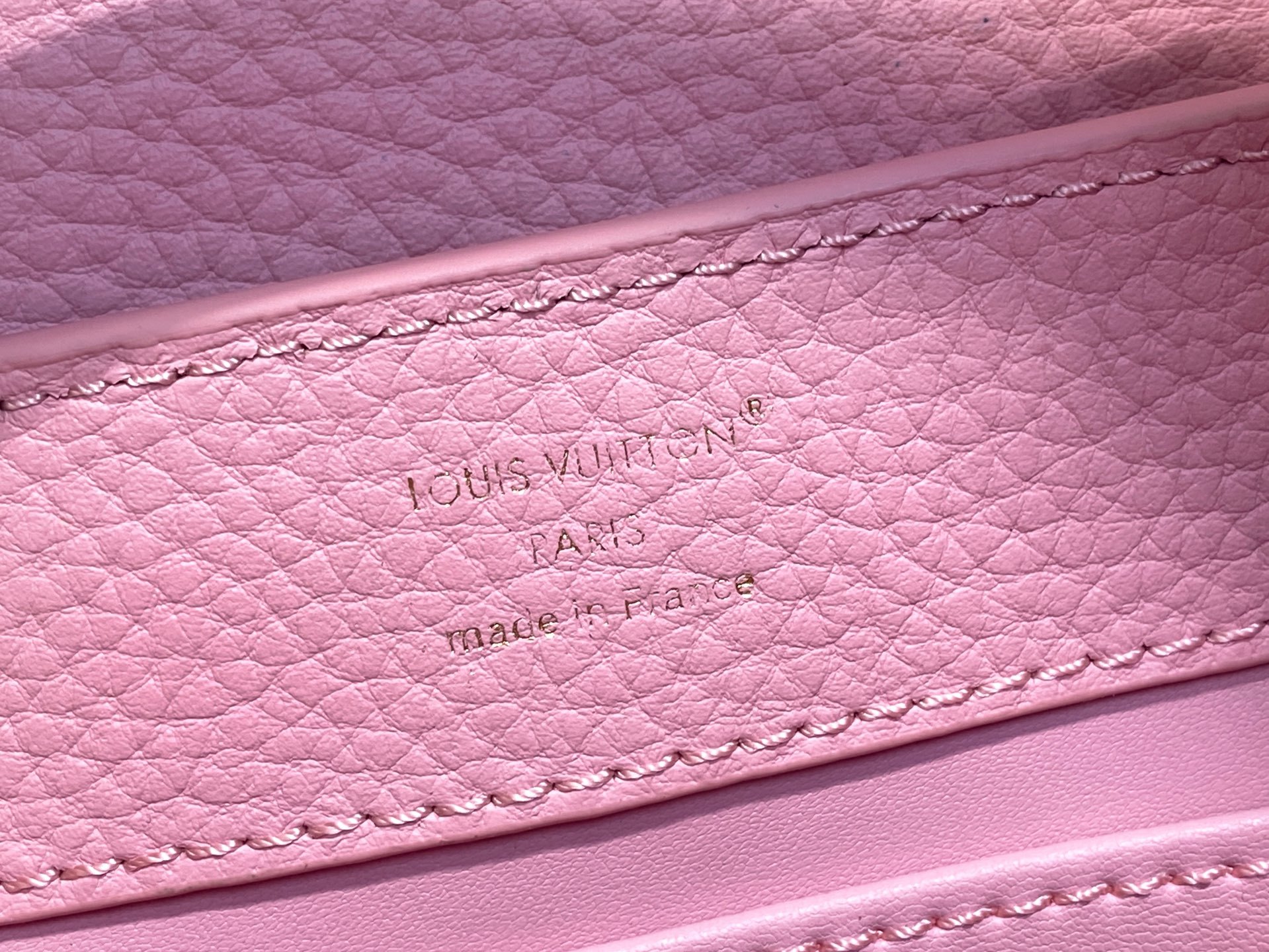 【顶级原单】M14970粉色 链条全皮cap那英款 CAPUCINES 迷你手袋 Capucines 系